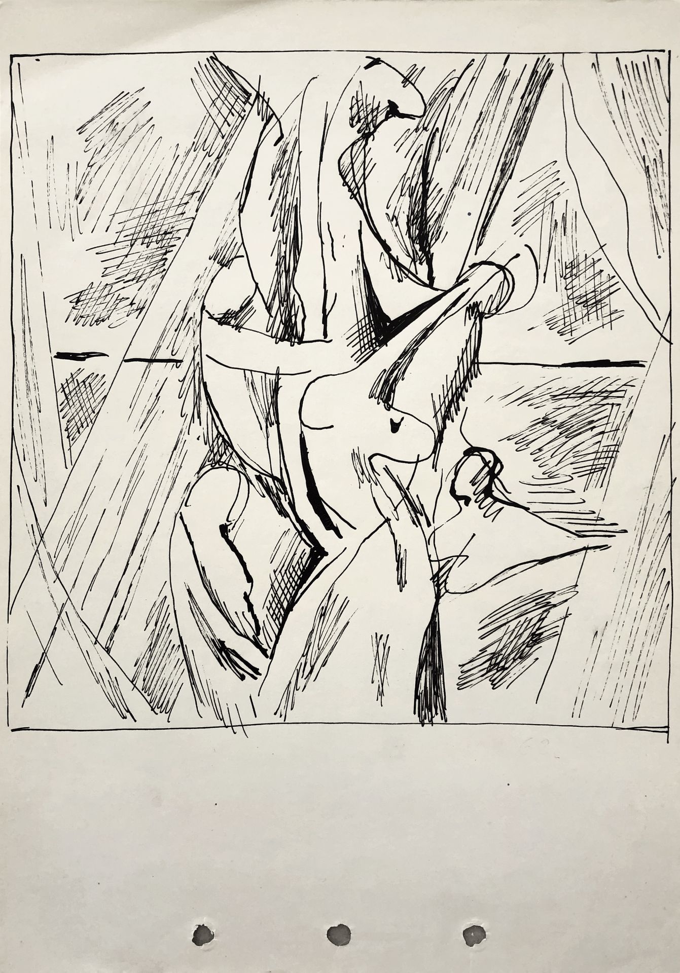Abstract composition (Deposition from the cross) by Hryhorii Havrylenko