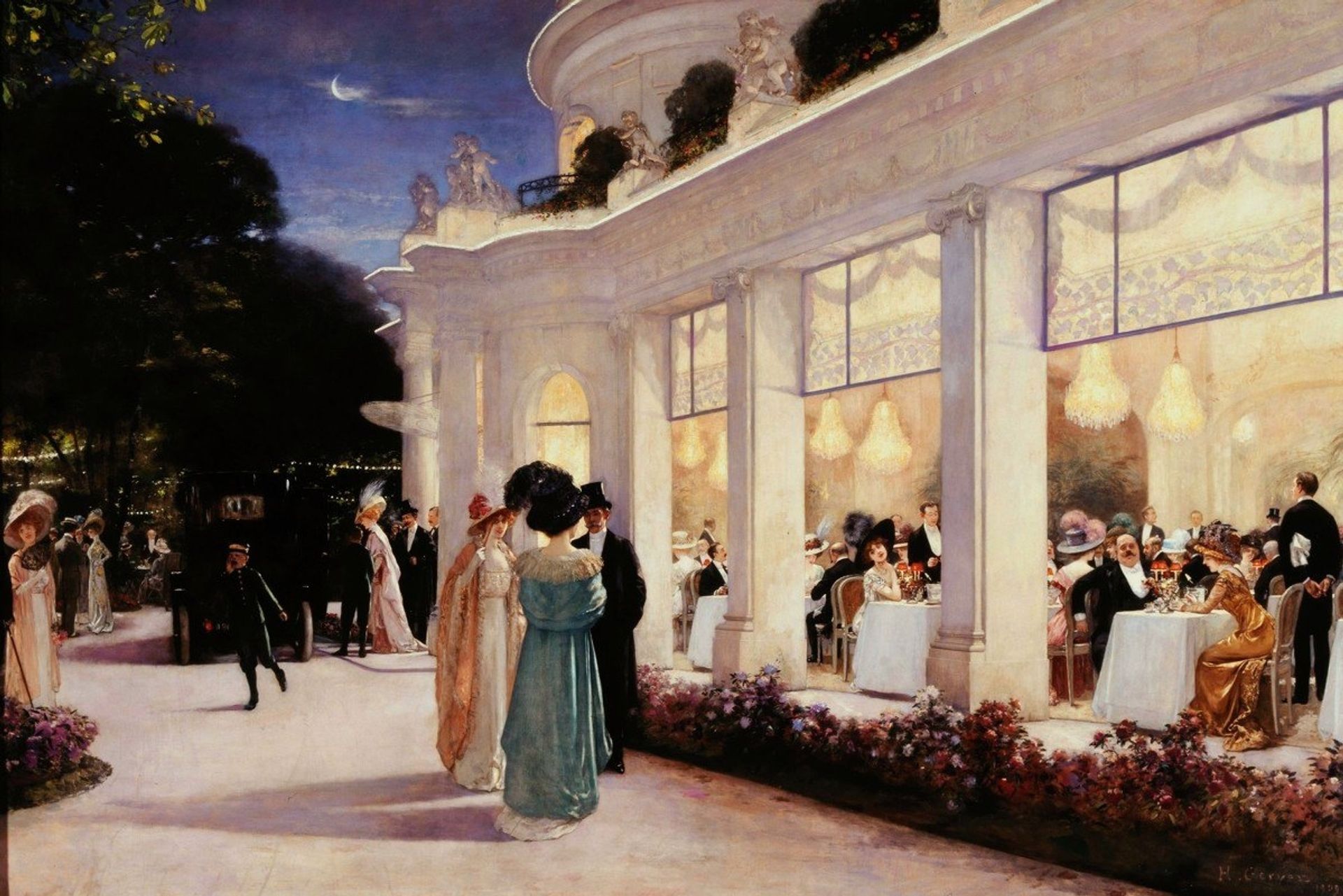 Une soirée au Pré-Catelan by Henri Gervex