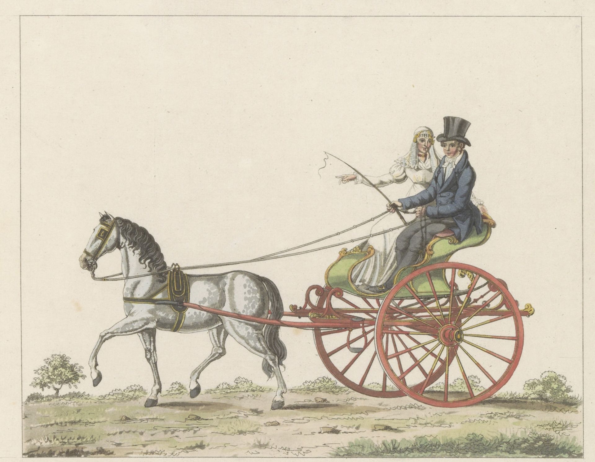 Hollandse sjees, ca. 1825 by Roelof van der Meulen