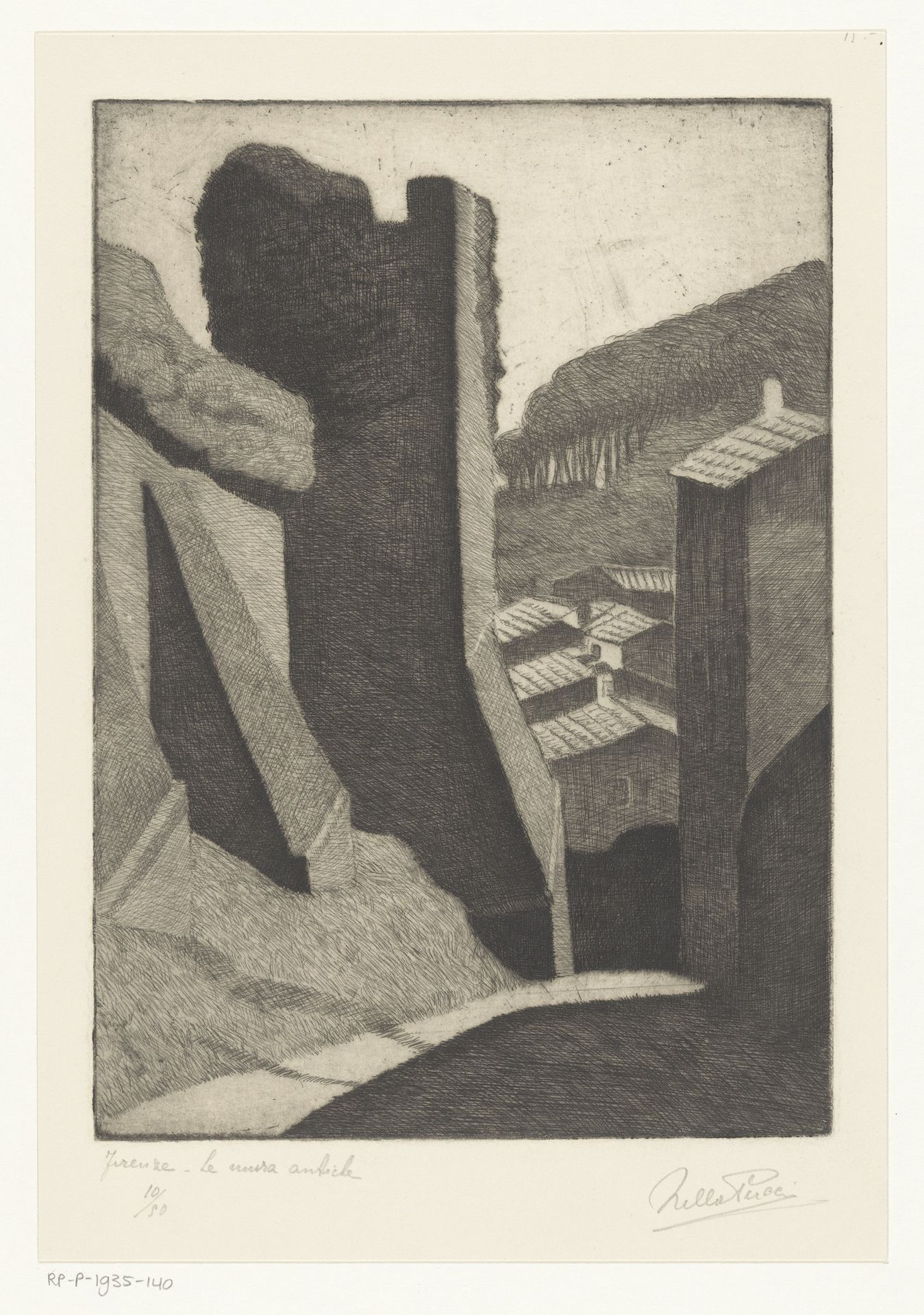 Antieke muur te Florence by Nella Pucci