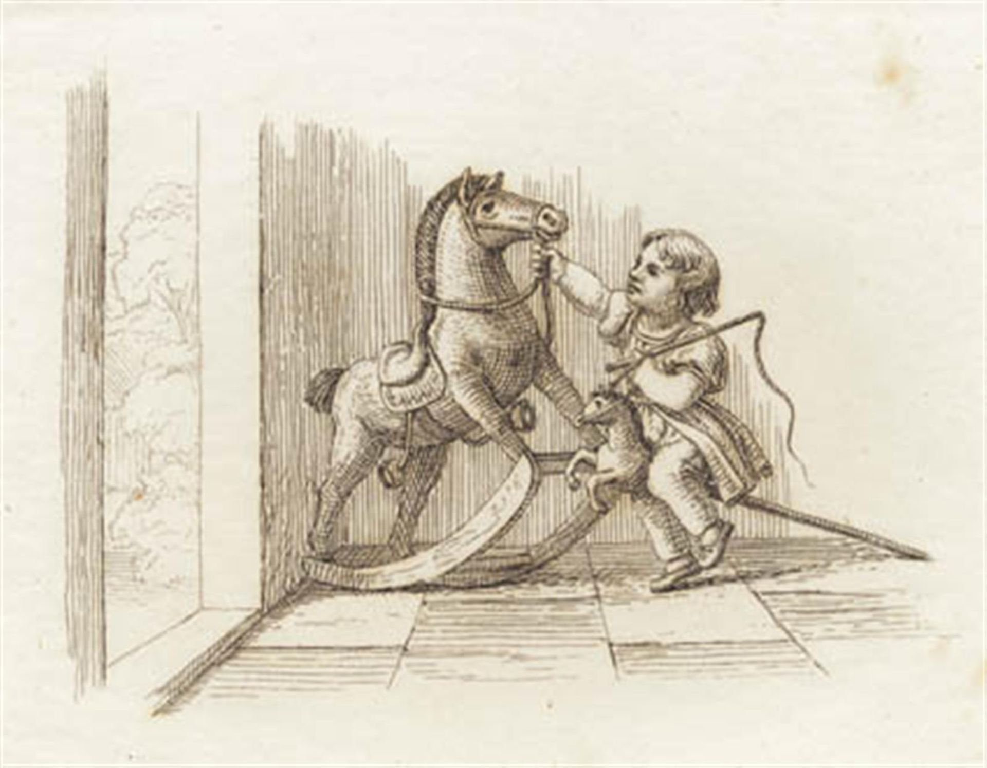 Illustration til "Halvhundrede Fabler for Børn" af Hey by Martinus Rørbye