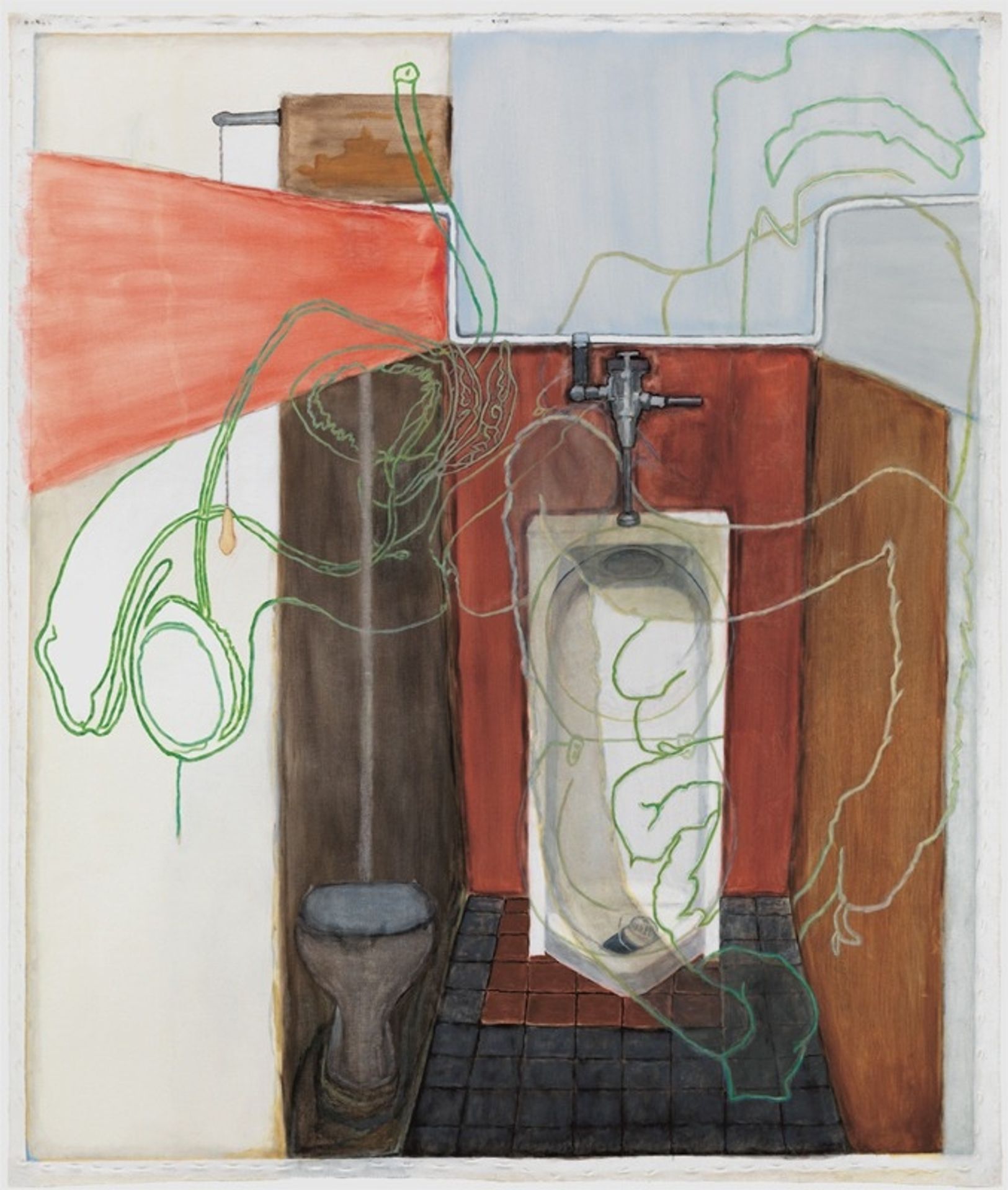 Shrine of the Piggies (The Pigs Hog It All and Defecate and Piss on Where From They Get It and With Whom They Will not Share. That's It) by Jo Baer