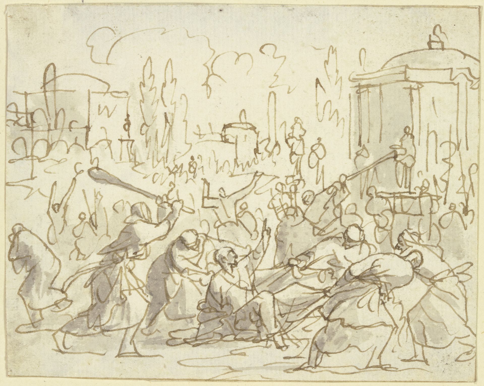Tod des Timotheus zu Ephesus by Jan Luyken