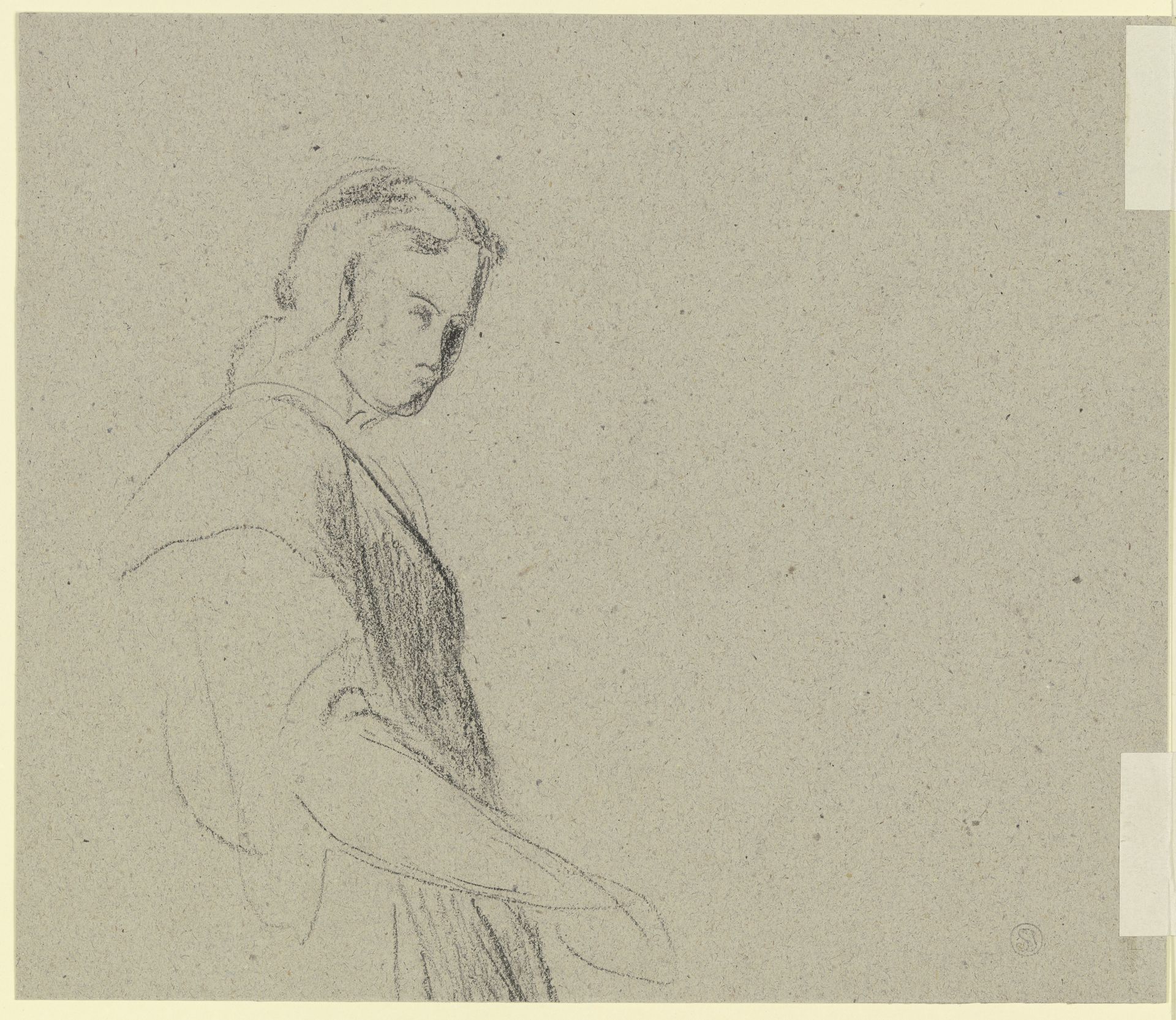 Female half figure by Wilhelm Gentz