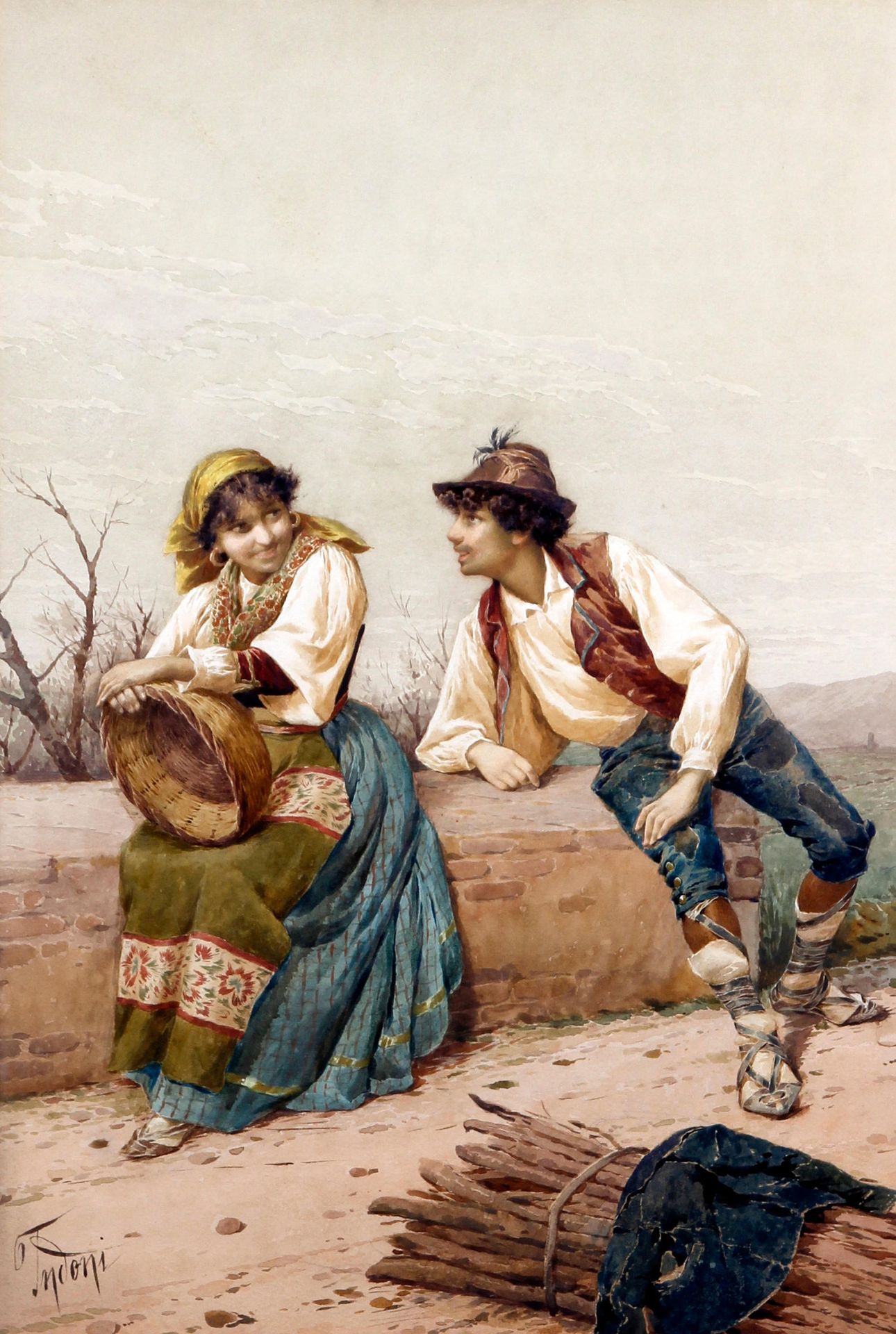 Courtship on the roadside by Filippo Indoni