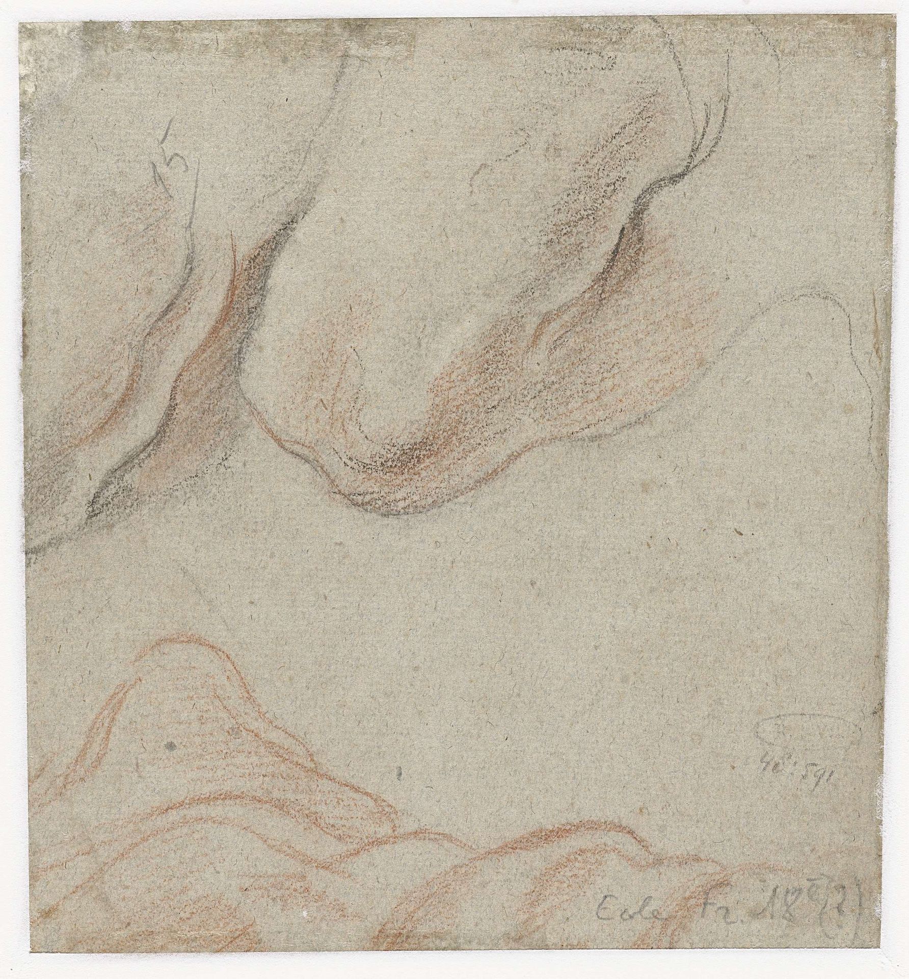 Delen van een figuurstudie by Jacques Jordaens