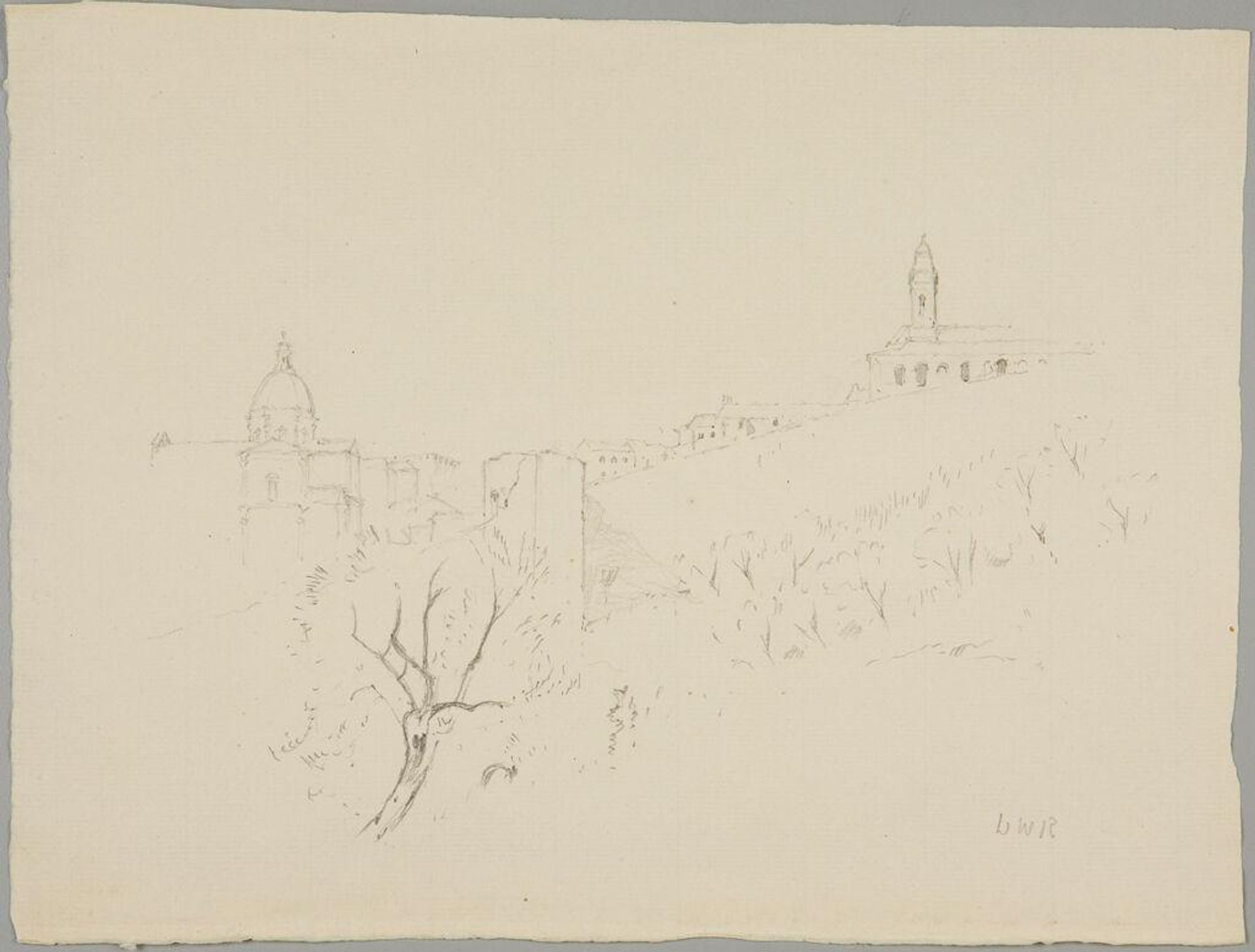View of a Town on a Hill by Denman Waldo Ross
