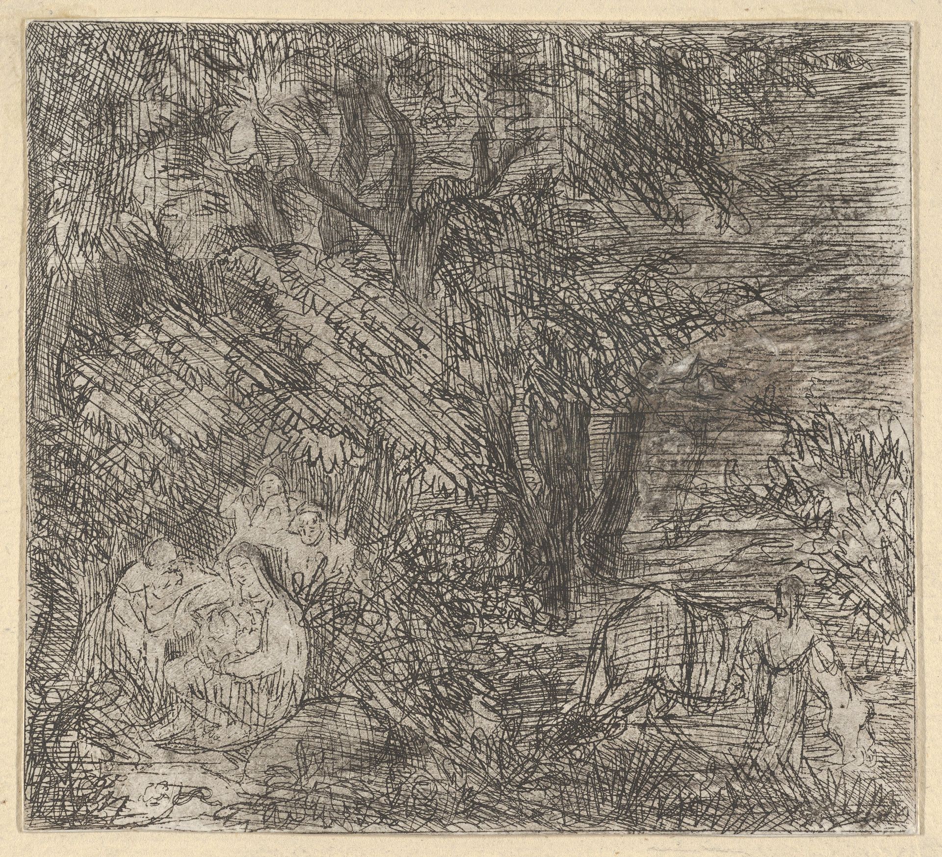 La Sainte Famille (The Holy Family) by Rodolphe Bresdin