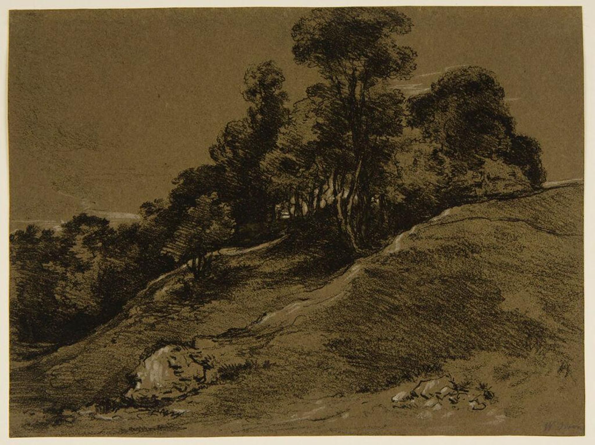 Side of Hill Going up to Right by FranÃ§ois Louis Thomas Francia