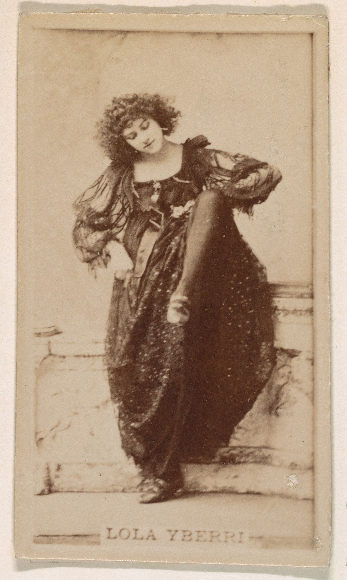 Lola Yberri, from the Actresses series (N245) issued by Kinney Brothers to promote Sweet Caporal Cigarettes by Kinney Brothers Tobacco Company