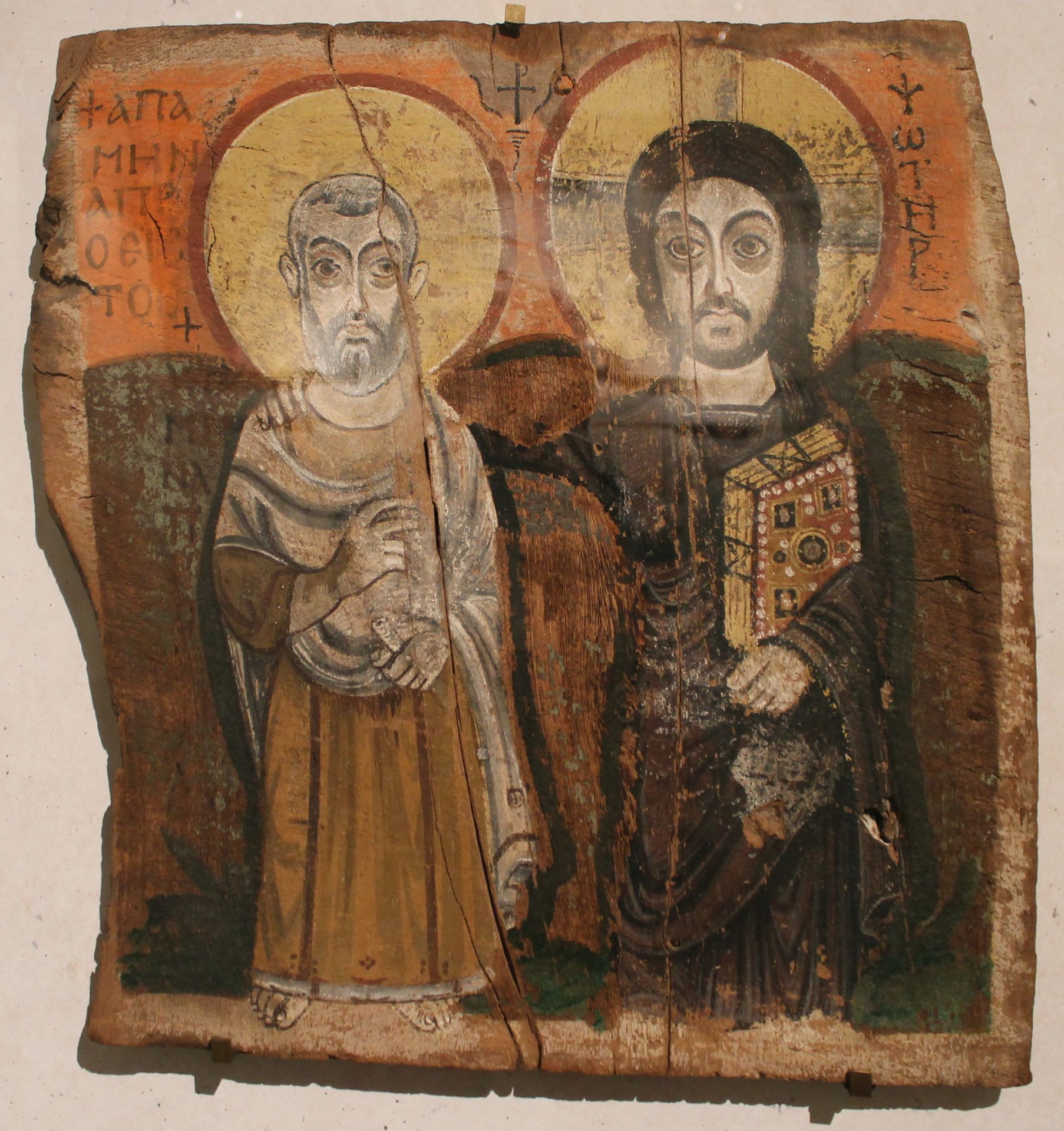 Christ and Abbot Menas by Orthodox Icons