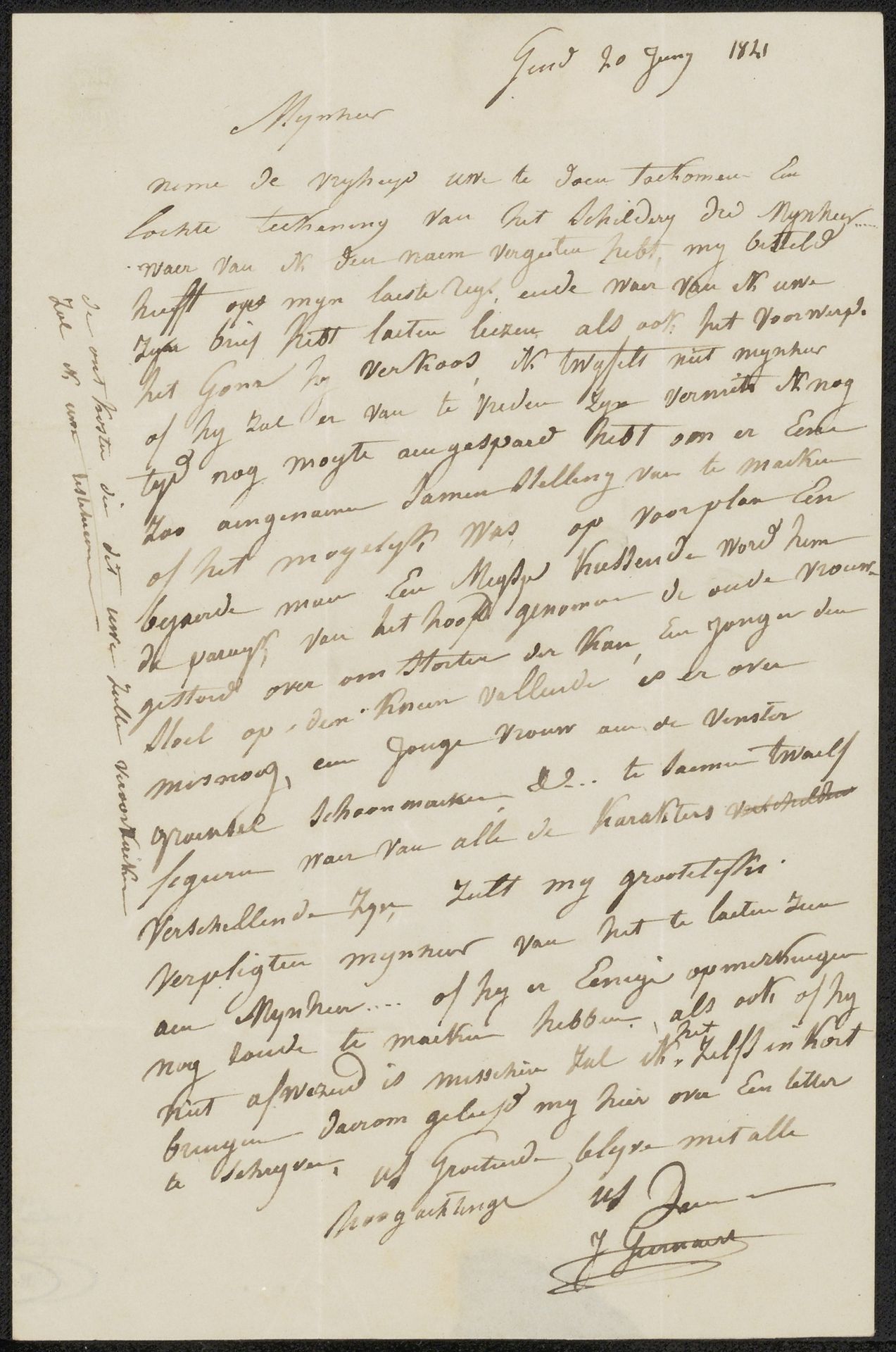 Brief aan Arnoldus Lamme by Jozef Geirnaert