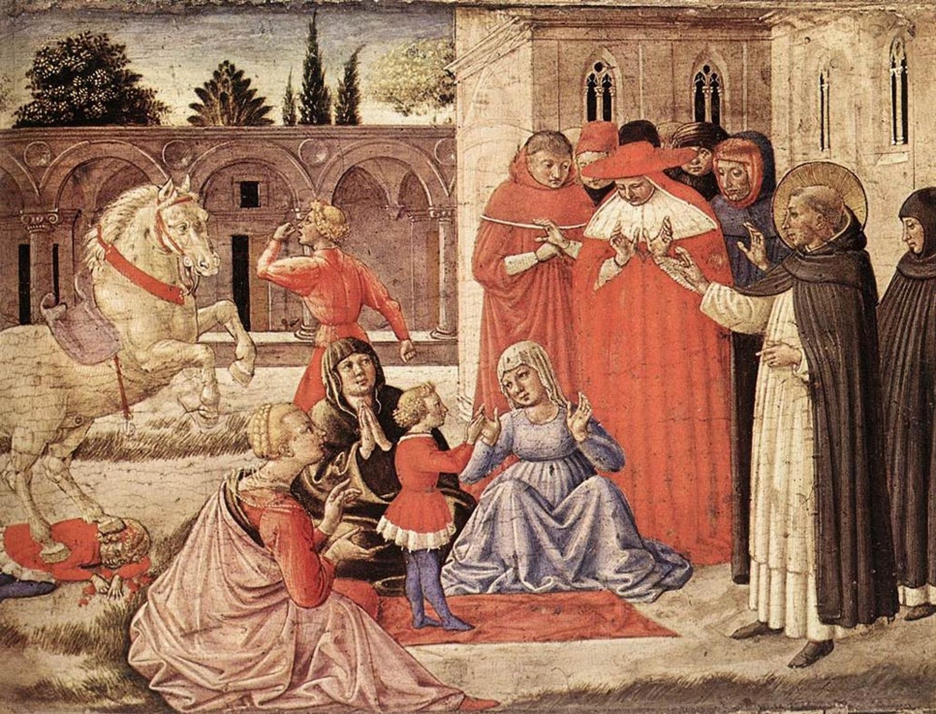 St. Dominic Reuscitates Napoleone Orsini by Benozzo Gozzoli