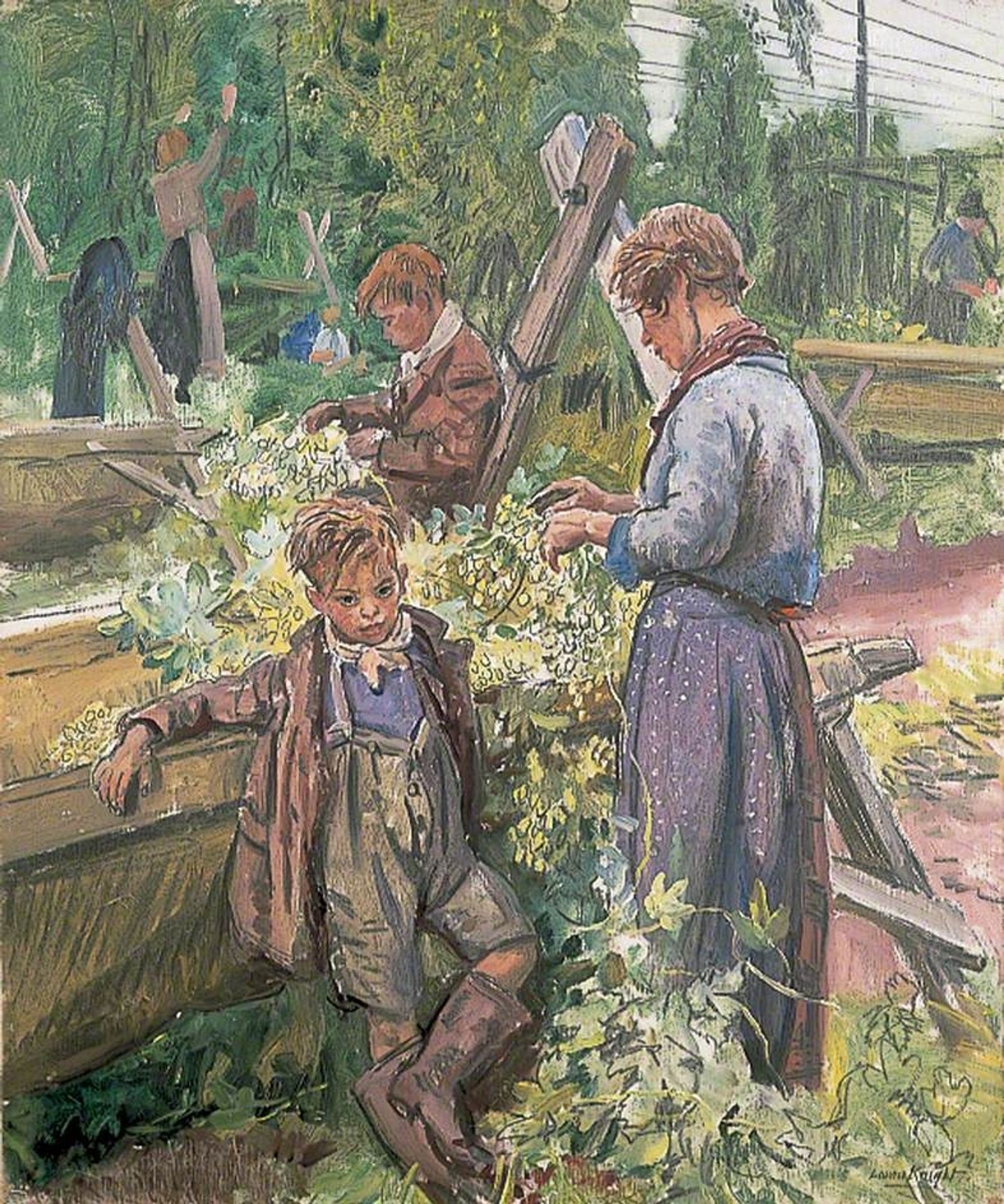 Hop-Picking No.1 by Laura Knight