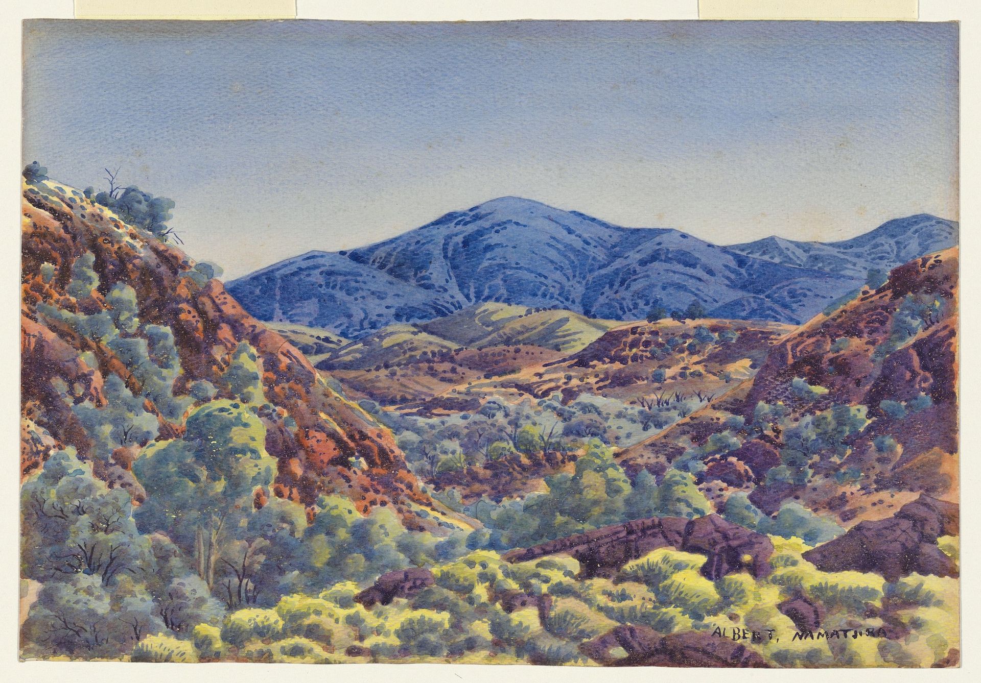 Untitled (Landscape, MacDonnell Country) by Albert Namatjira