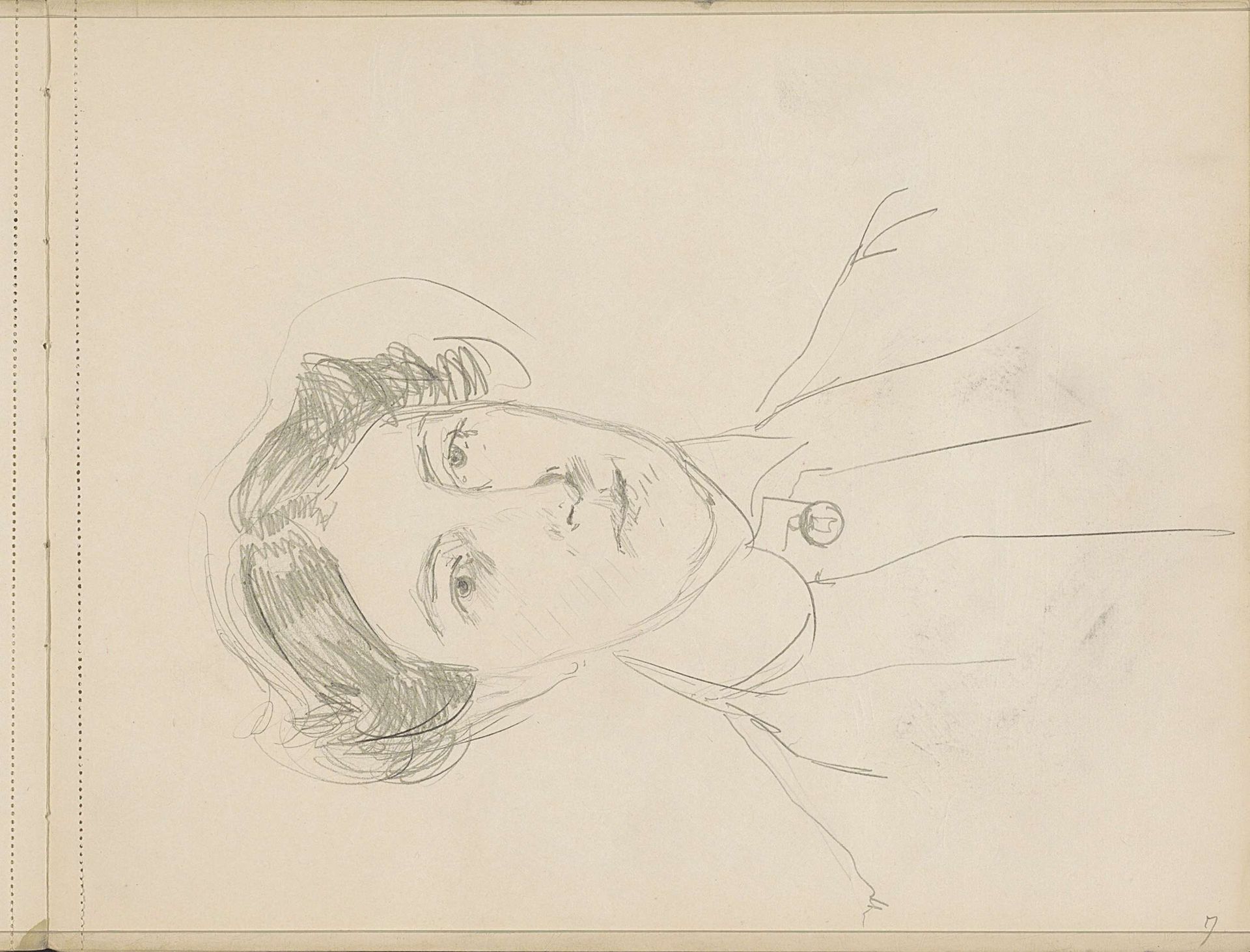 Portret van een onbekende vrouw by Isaac Israels