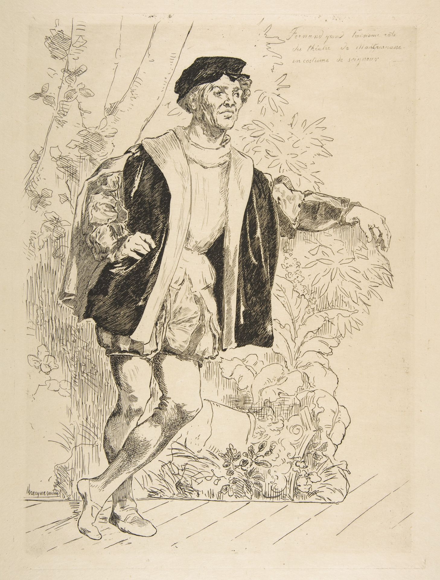 Portrait of Fernand by Félix Bracquemond