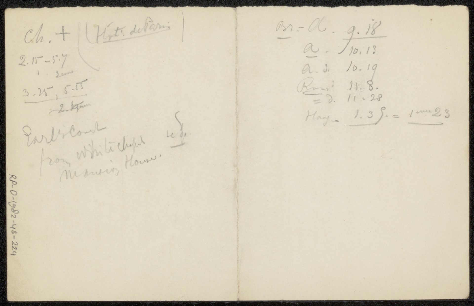 Aantekening uit archief Philip Zilcken by Anonymous