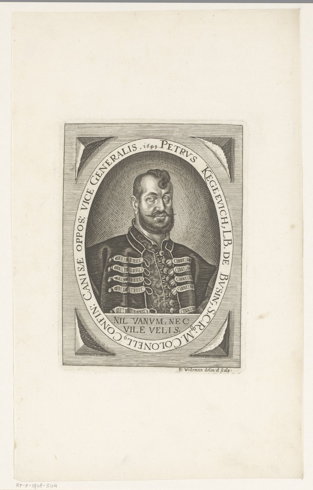 Portret van János Kéry by Elias Widemann