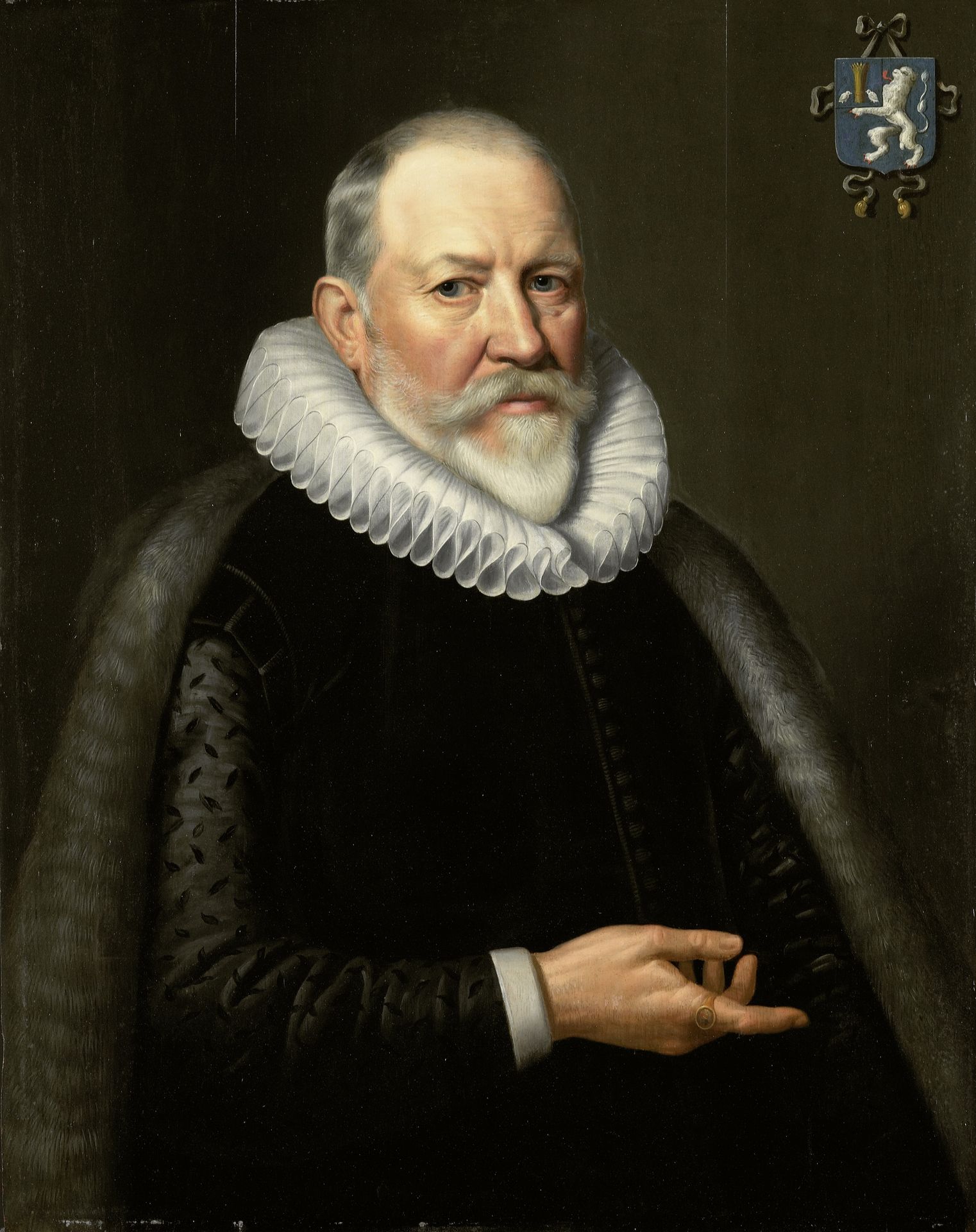 Portrait of Maerten Ruychaver (1545-1626) by Michiel Jansz. van Mierevelt