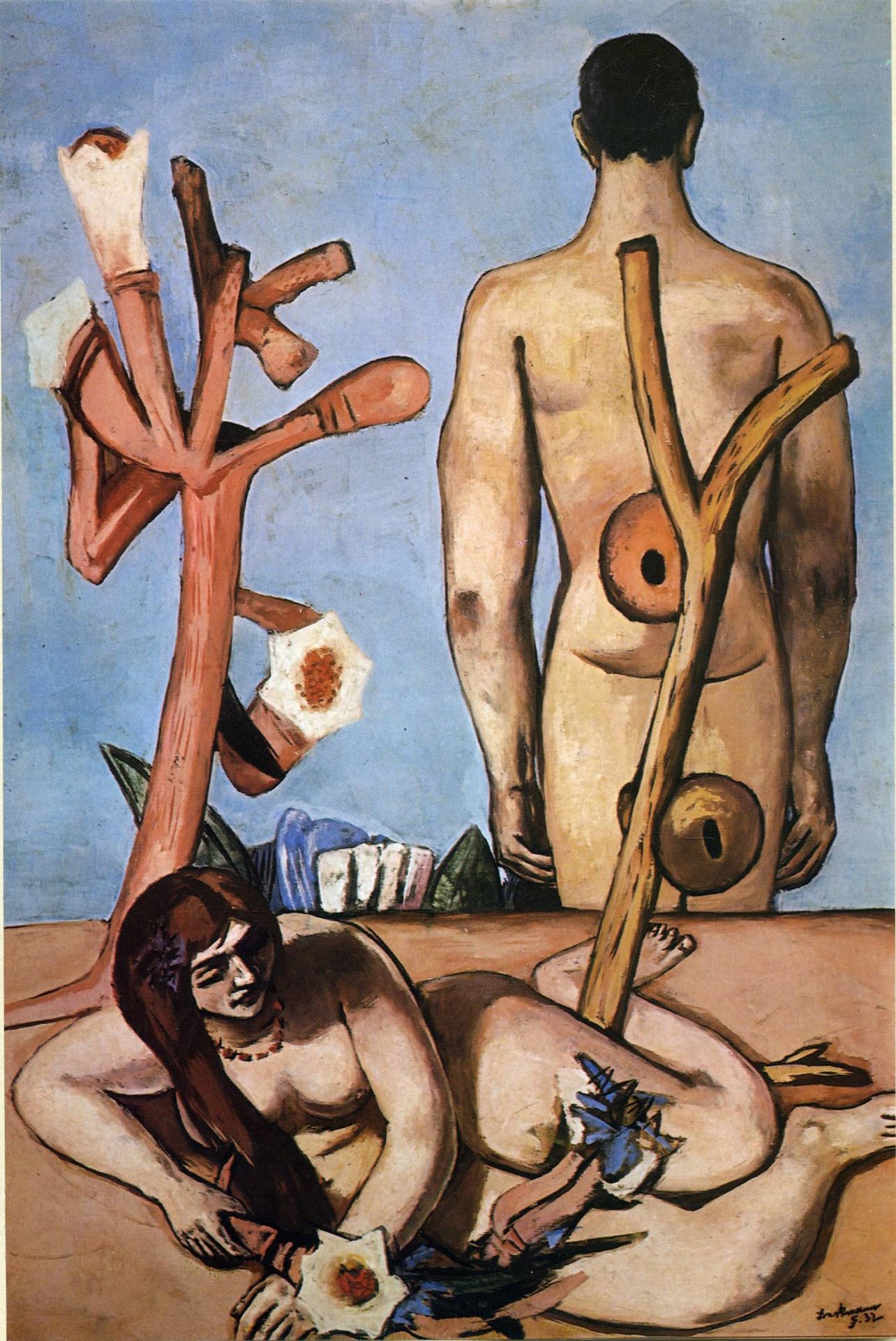 Man and woman by Max Beckmann