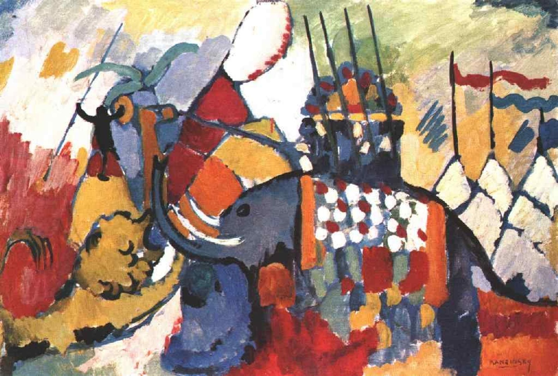 The elephant by Wassily Kandinsky