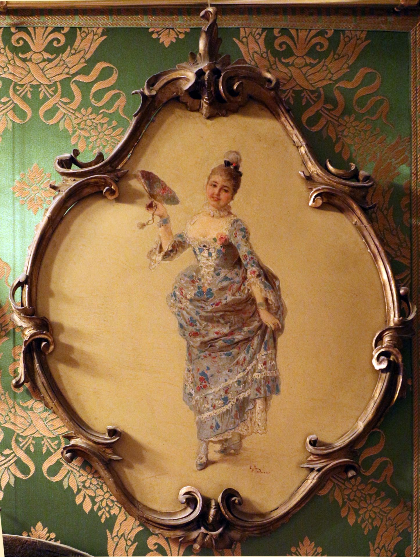 The dancer, decoration for a stage of the V order of the Teatro alla Scala by Gerolamo Induno