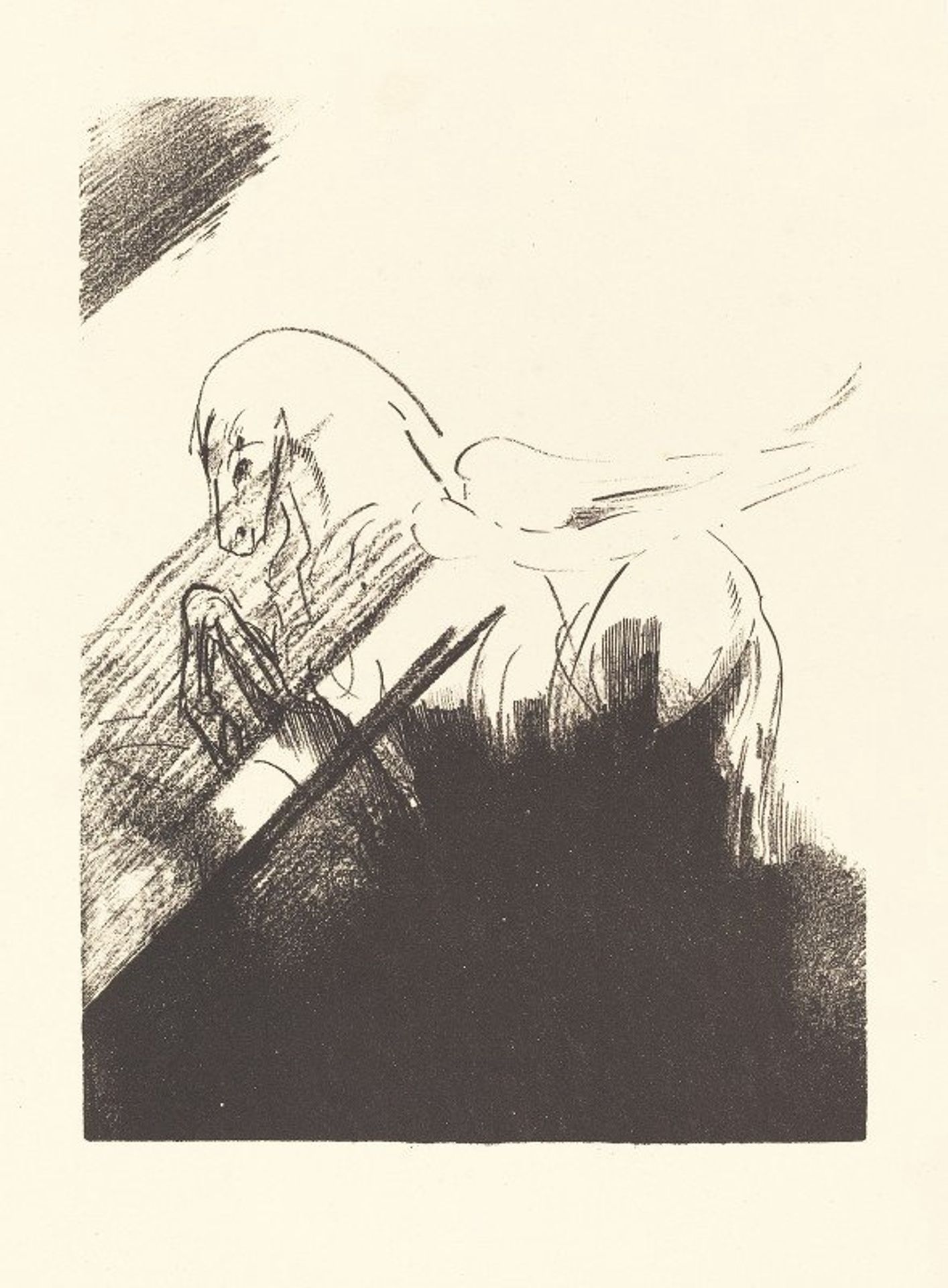 Cheval aile by Odilon Redon