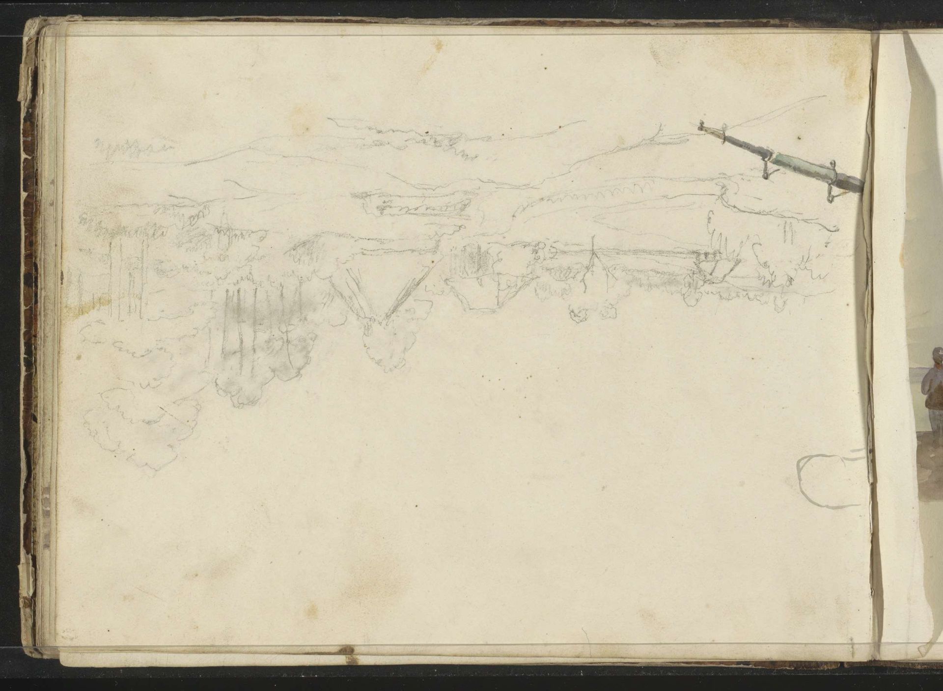 Landschap met bebouwing by Willem (II) Troost