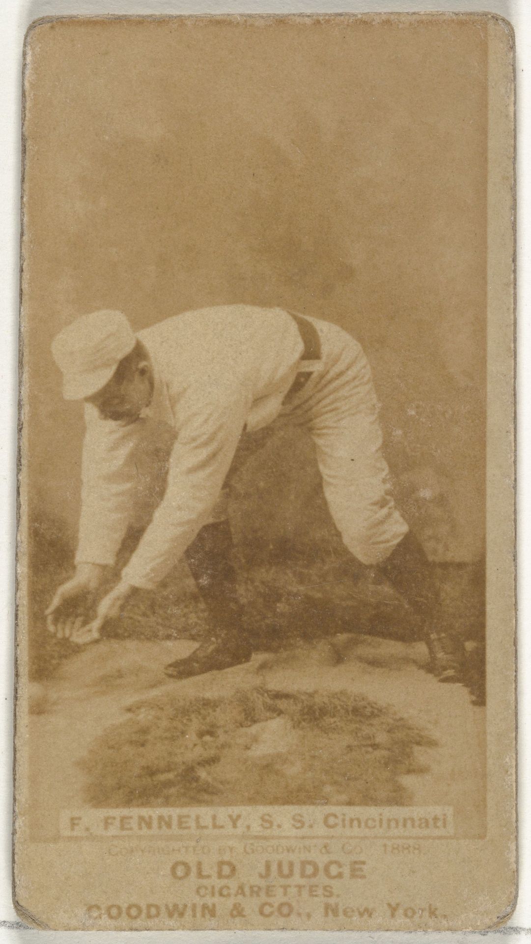 Francis John "Frank" Fennelly, Shortstop, Cincinnati, from the Old Judge series (N172) for Old Judge Cigarettes by Goodwin & Company