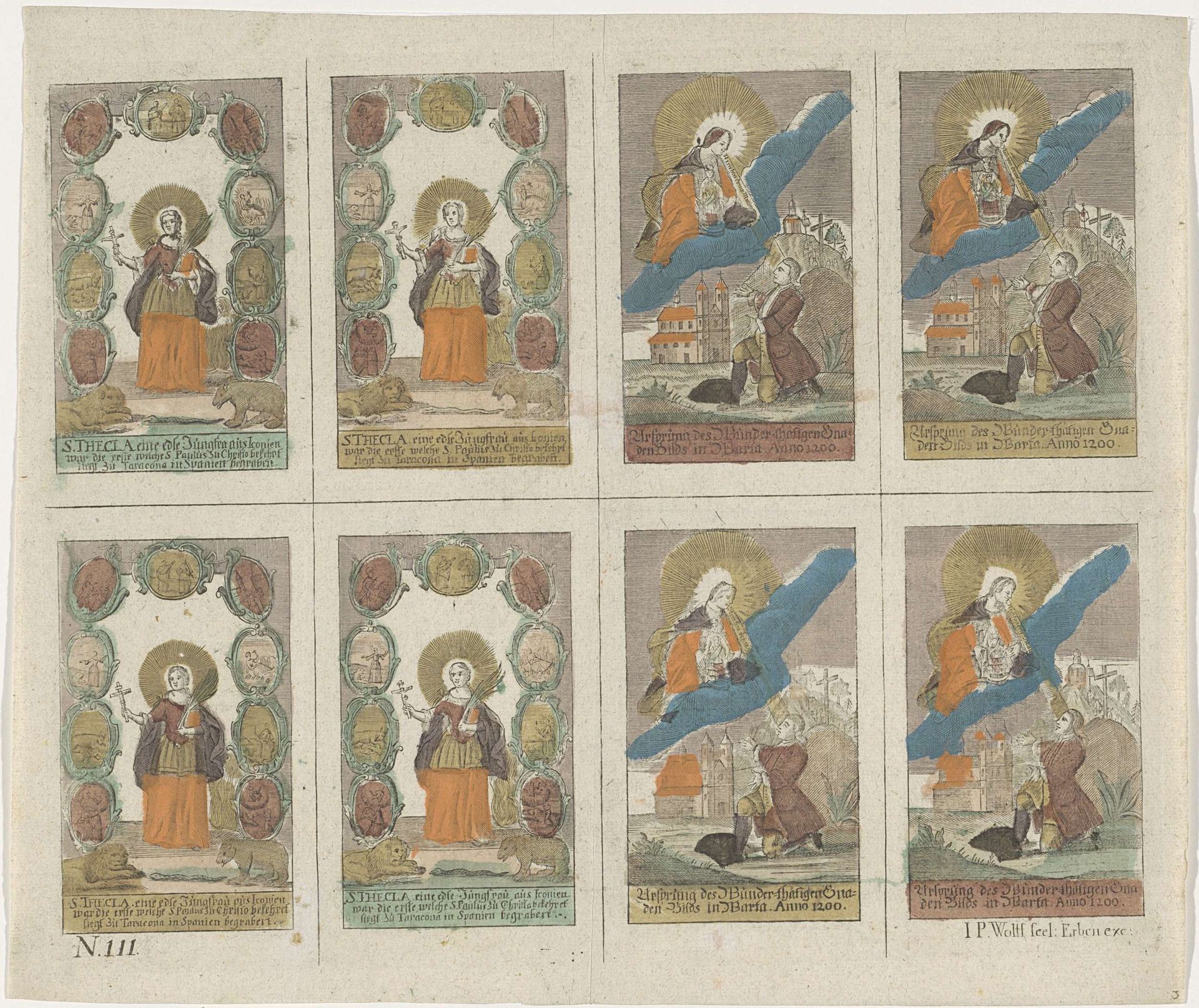 Bidprentjes by Johann Peter Wolff