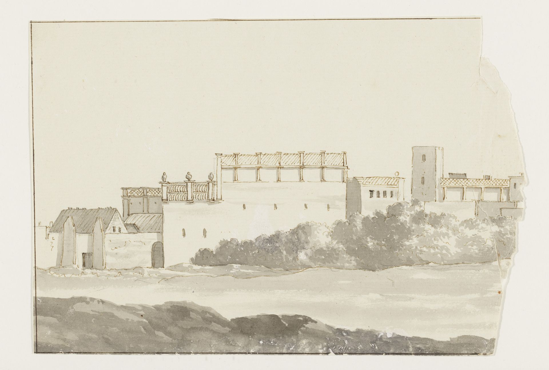 Klooster te Biseglia by Louis Ducros
