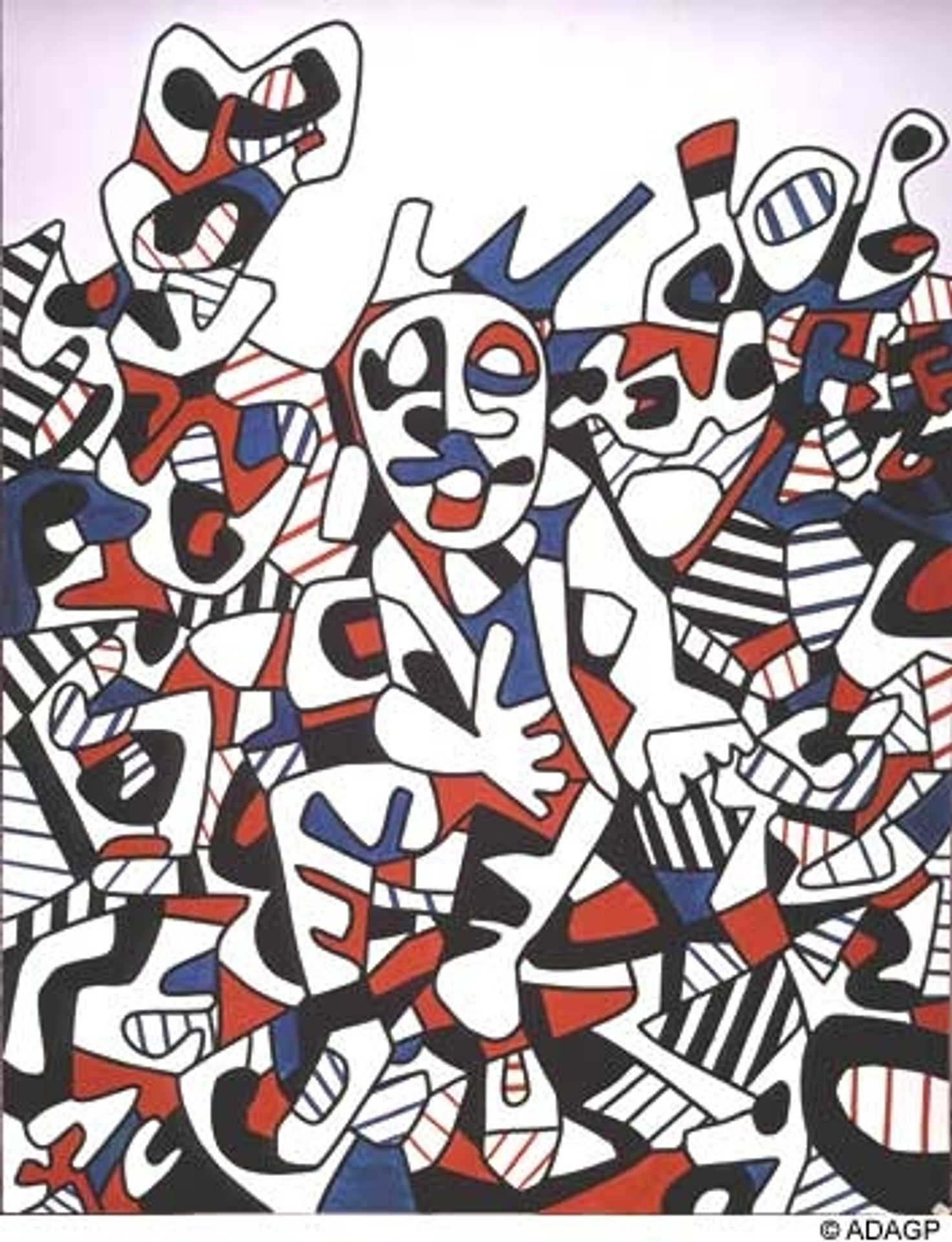 Site to the man sitting by Jean Dubuffet