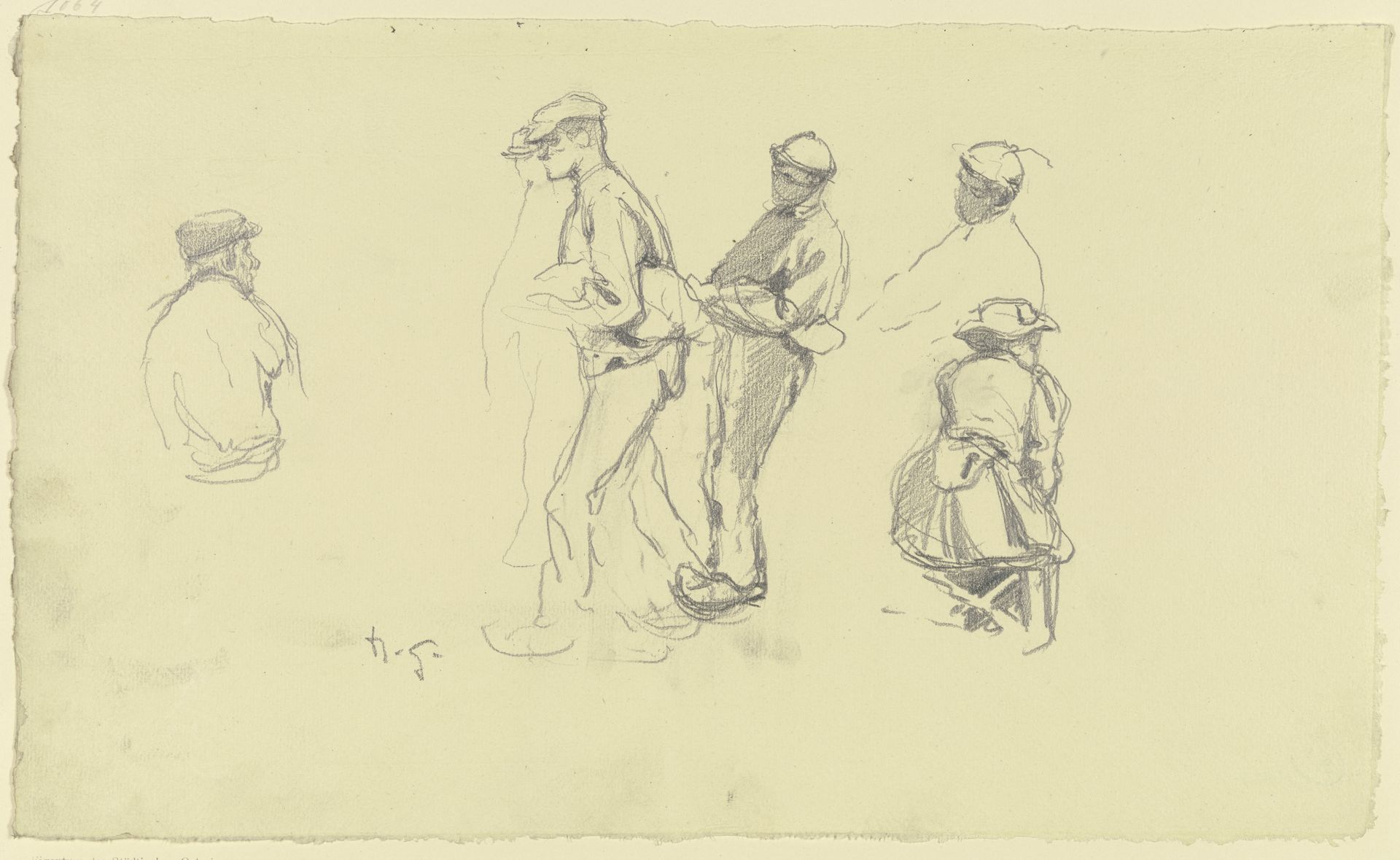 Arbeiter aus der _Großen Spinnerei von Edam_ by Rudolf Gudden