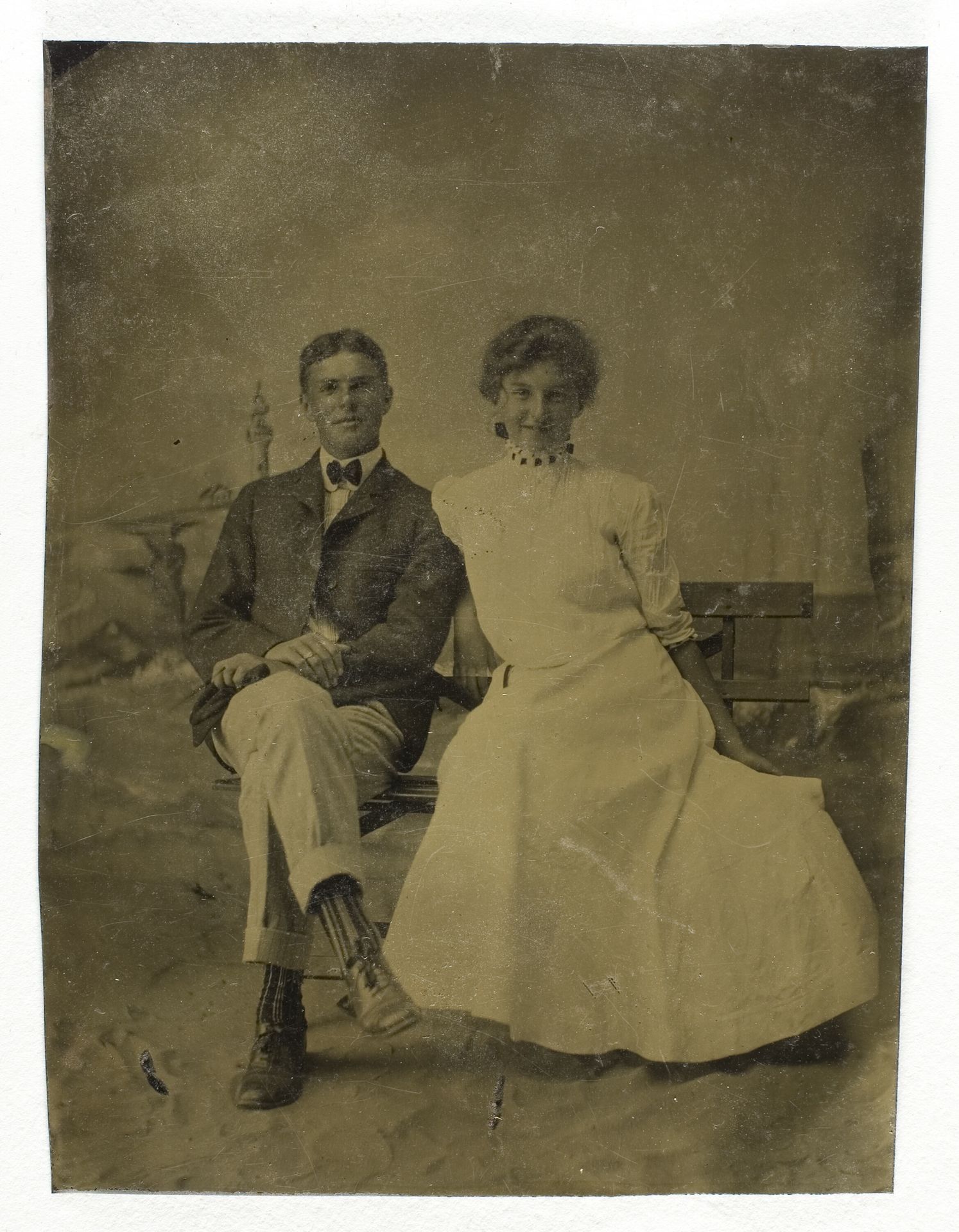 Untitled (Portrait of Seated Man and Woman) by Anonymous