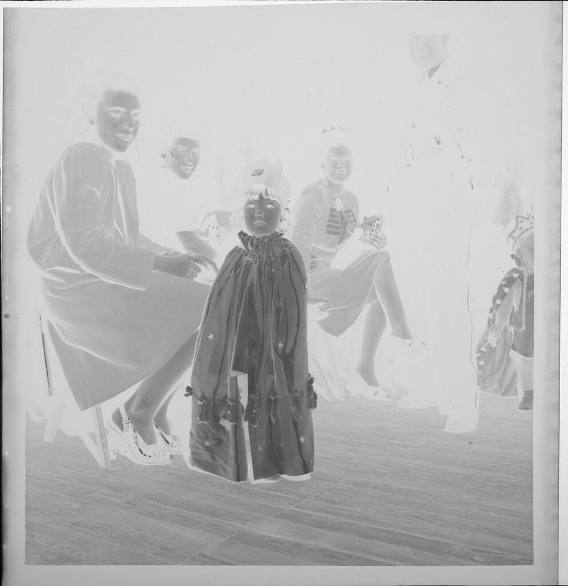 Untitled (little girl dressed up as queen) by Jack Gould