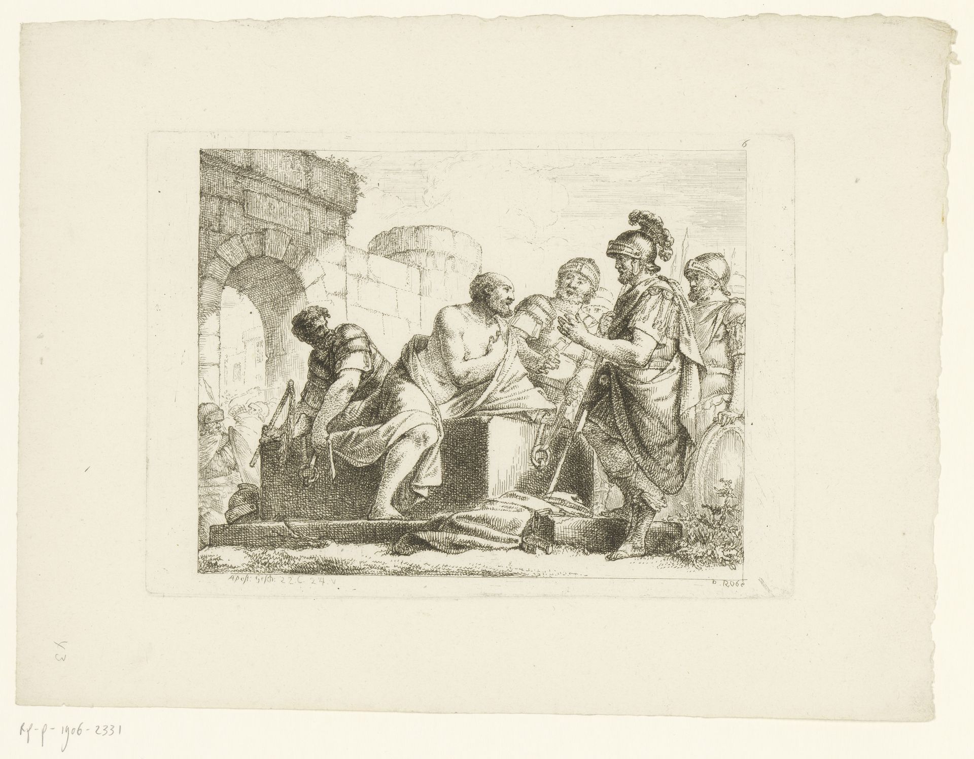 Paulus beroept zich op het Romeins burgerrecht by Christian Bernhard Rode