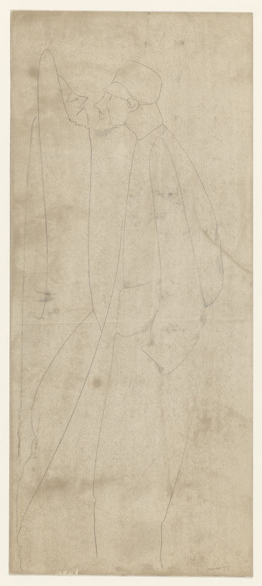 Twee langgerekte figuren by Samuel Jessurun de Mesquita