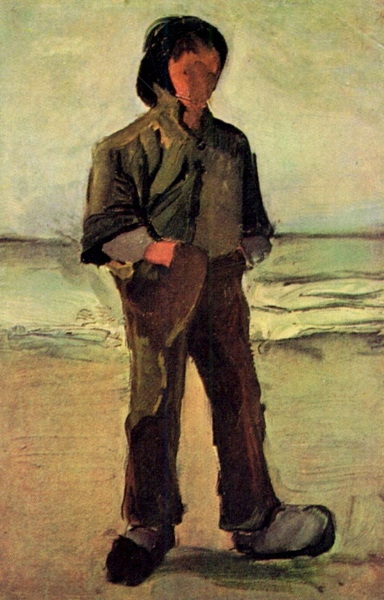 Fisherman on the Beach by Vincent van Gogh