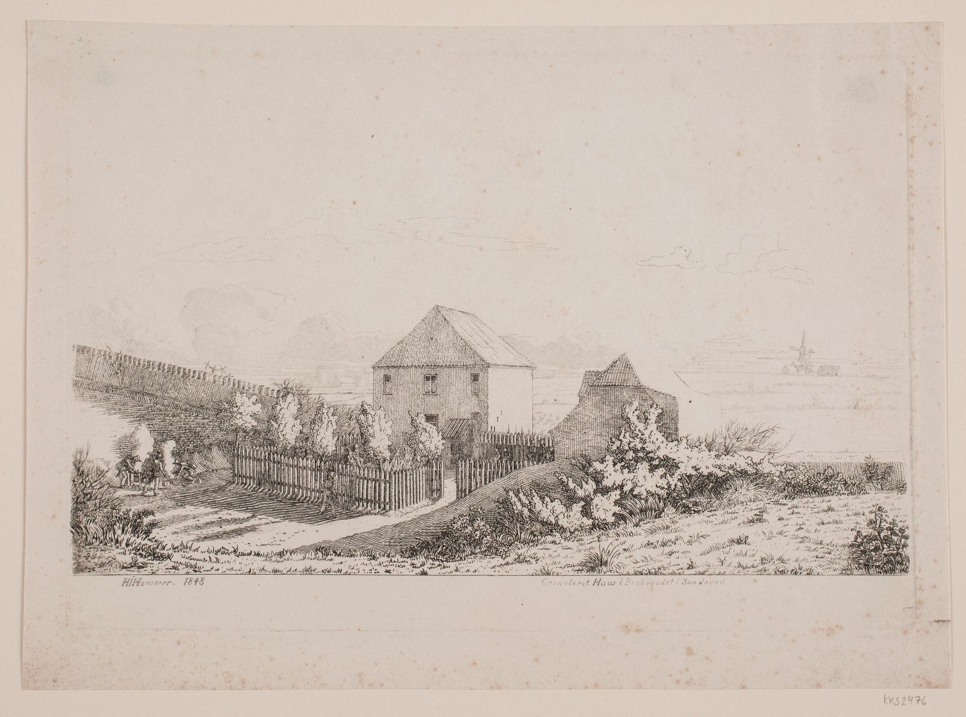 Blokhus i Brohovedet i Sundeved by H.J. Hammer