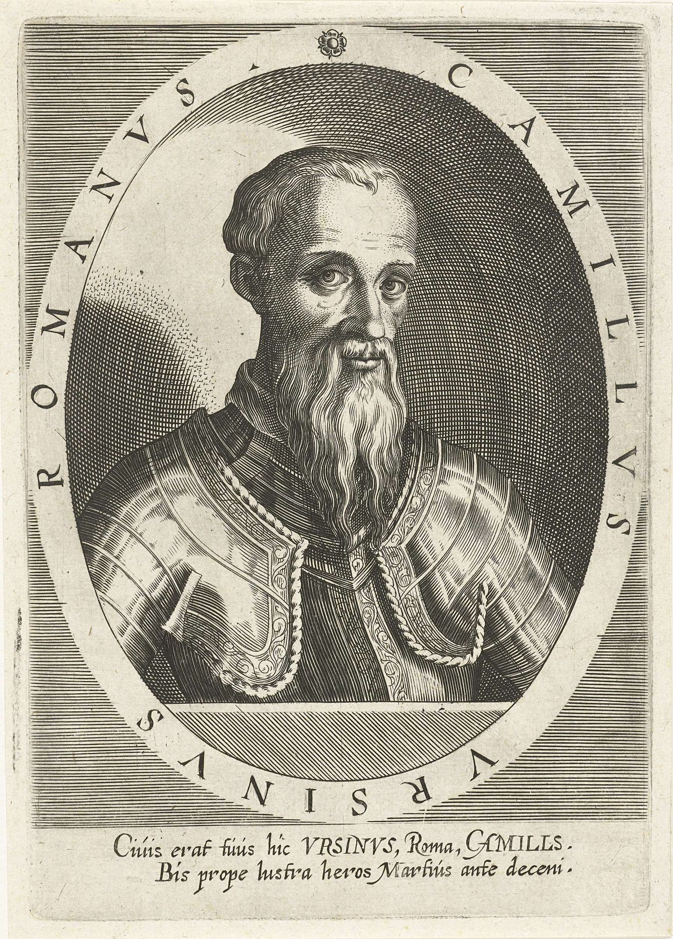 Portret van de Romein Camillo Orsini by Dominicus Custos