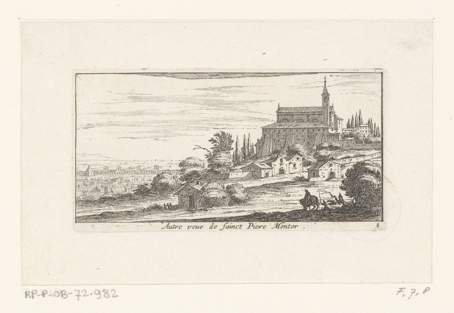 Ander gezicht op de San Pietro by Israel Silvestre