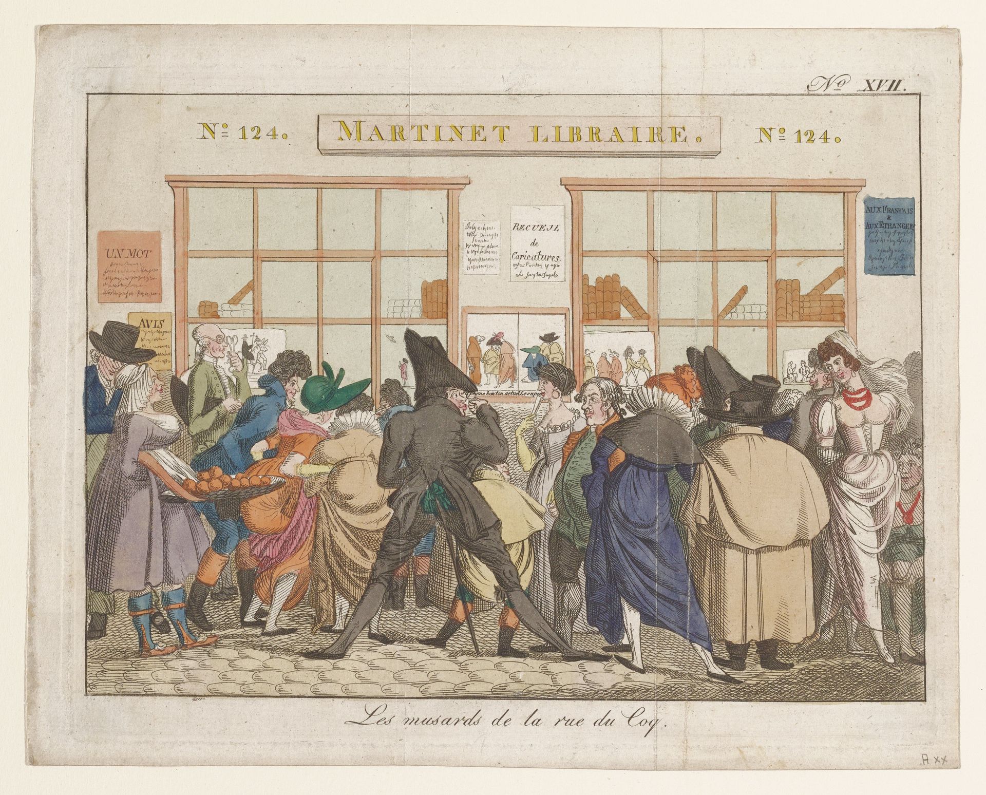 Les musards de la rue de Coq. No. 124 by attributed to Jean François Bosio