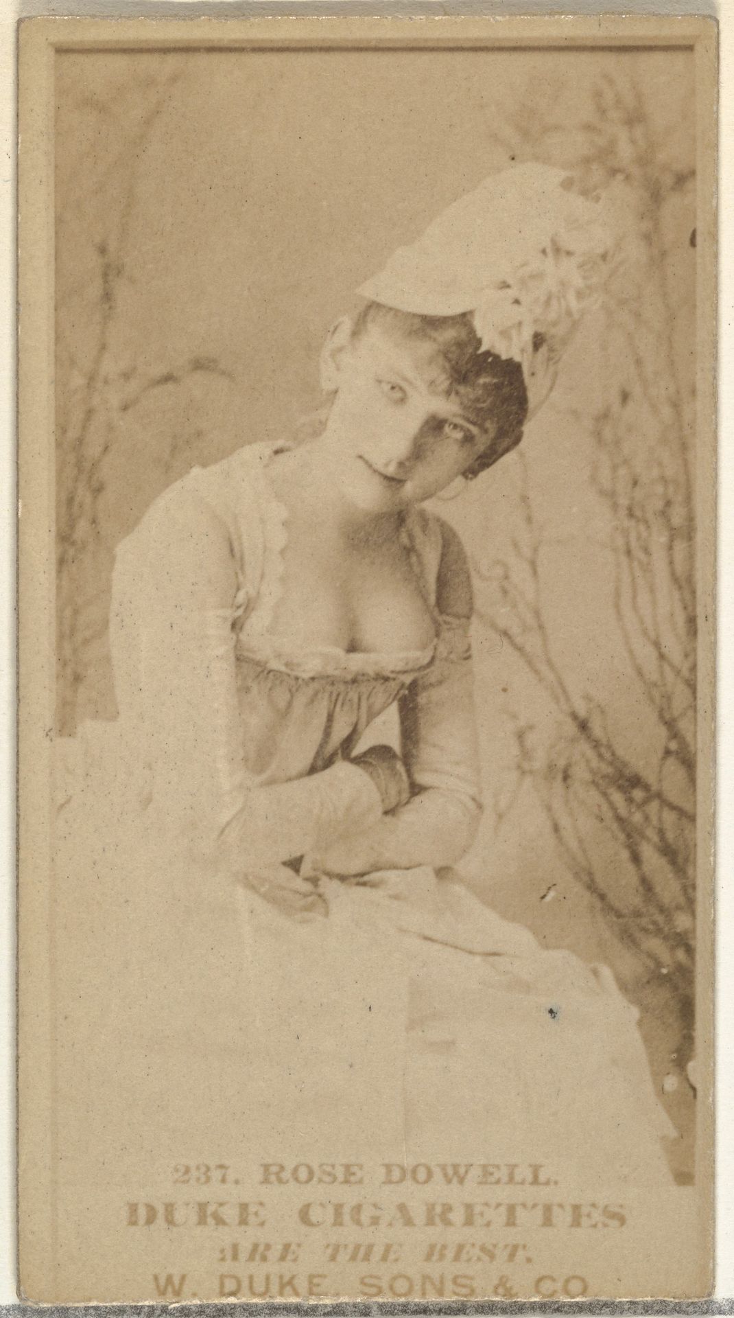Card Number 237, Rose Dowell, from the Actors and Actresses series (N145-7) issued by Duke Sons & Co. to promote Duke Cigarettes by W. Duke, Sons & Co.