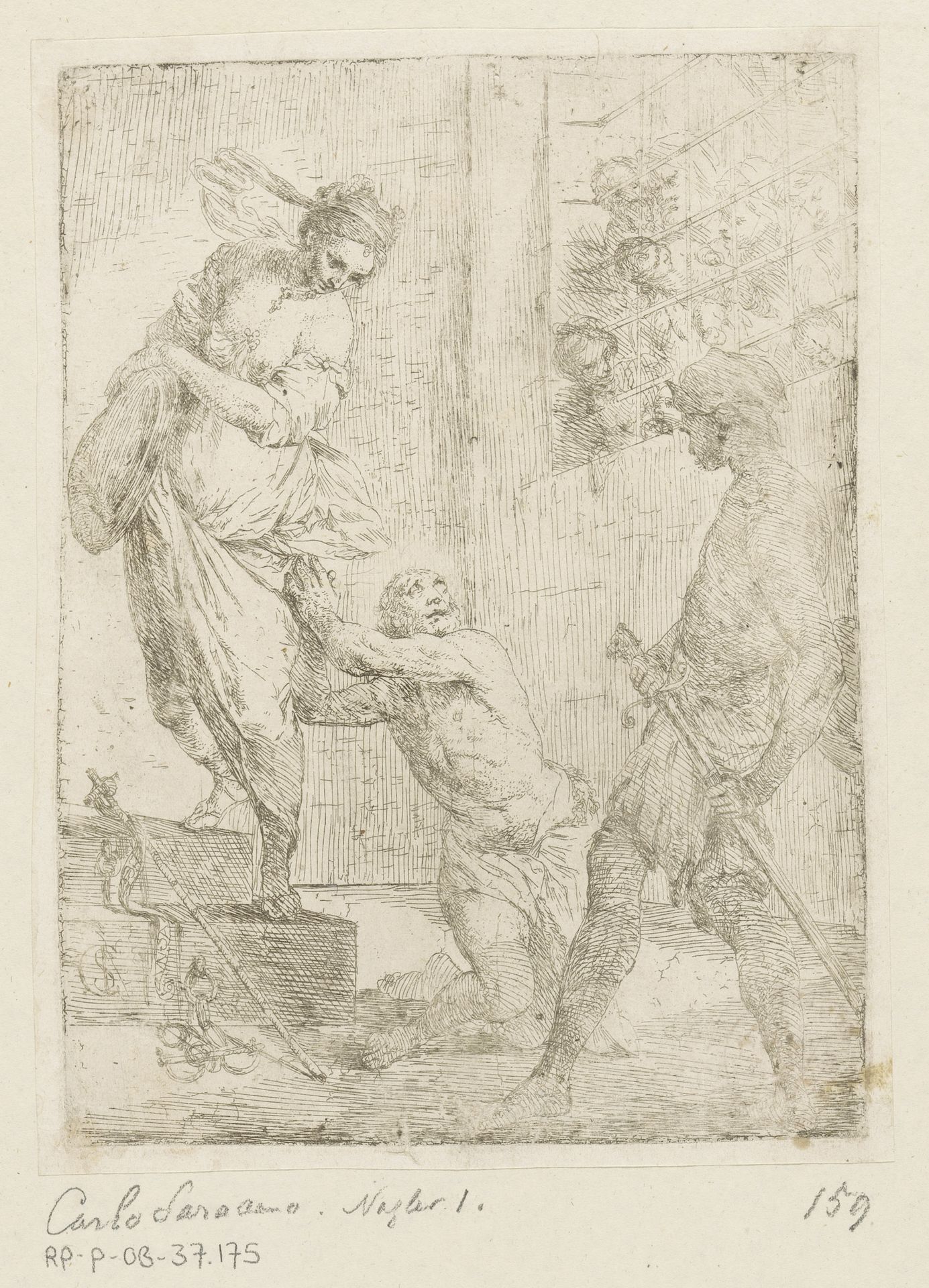 Onthoofding van Johannes de Doper by Carlo Saraceni
