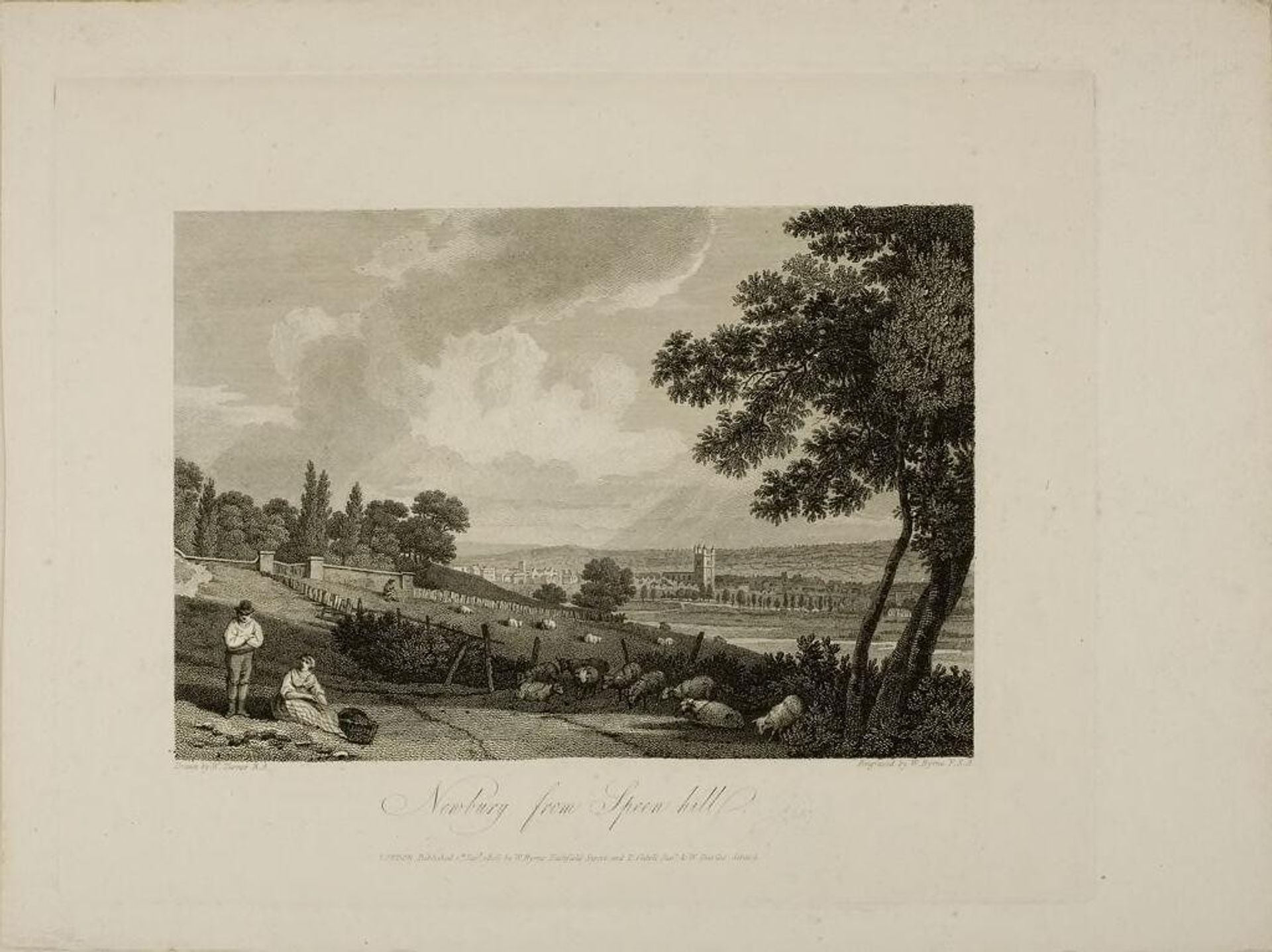 Newbury from Speen Hill by William Byrne