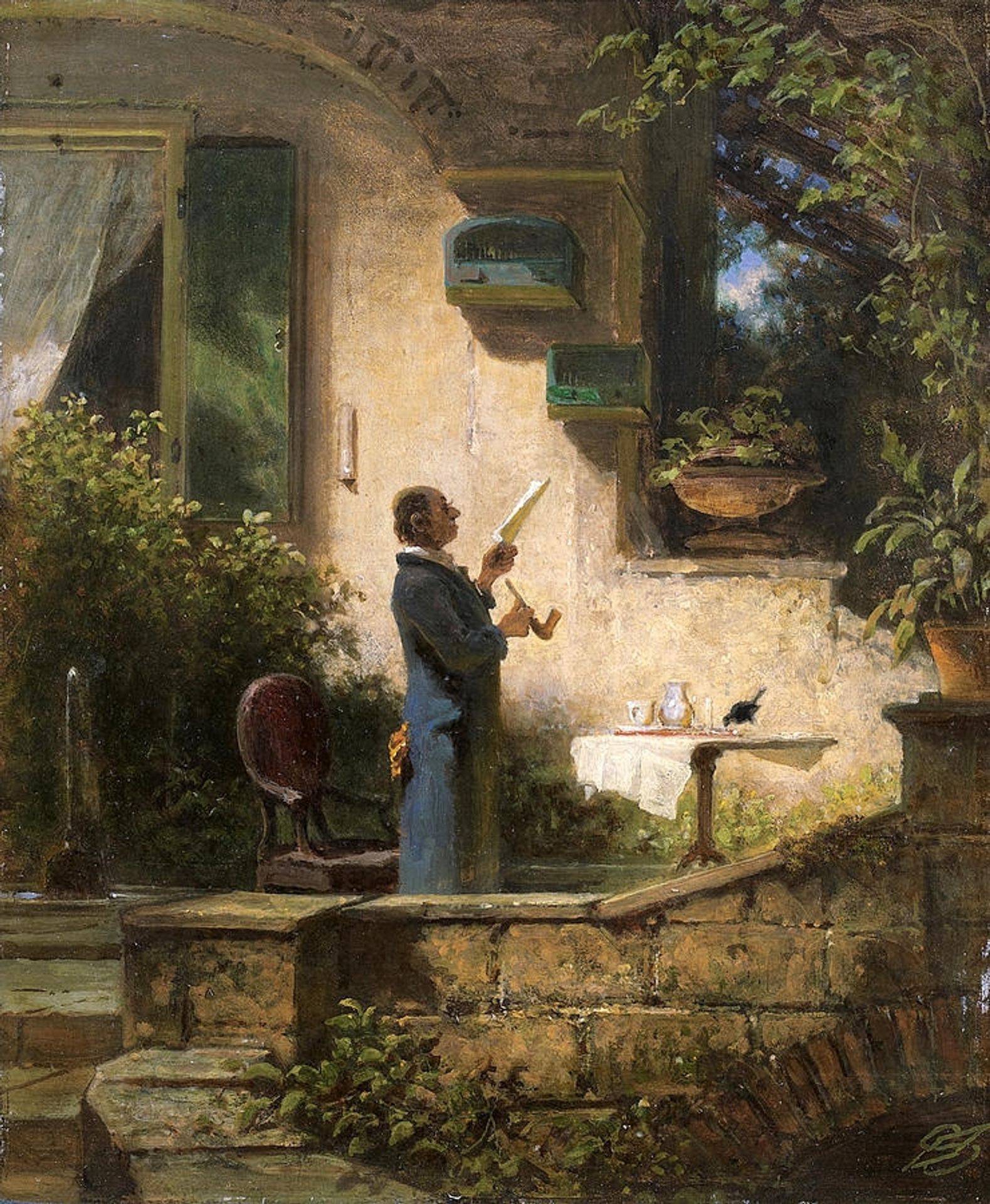 The Reading by Carl Spitzweg