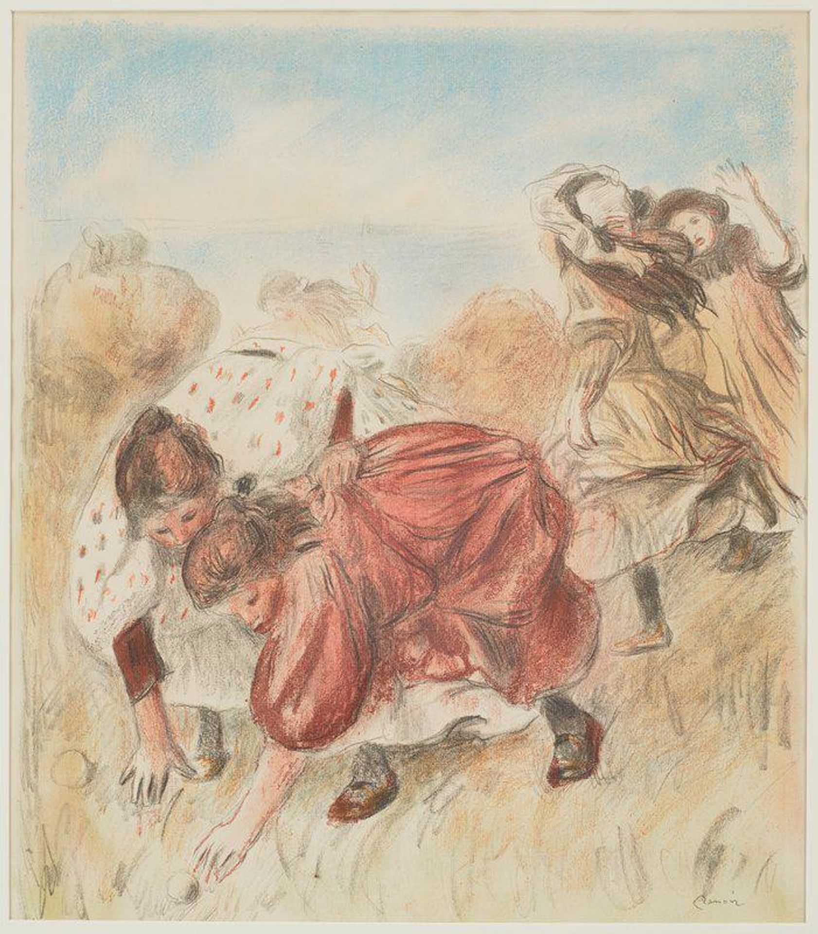 Children Playing Ball by Pierre-Auguste Renoir