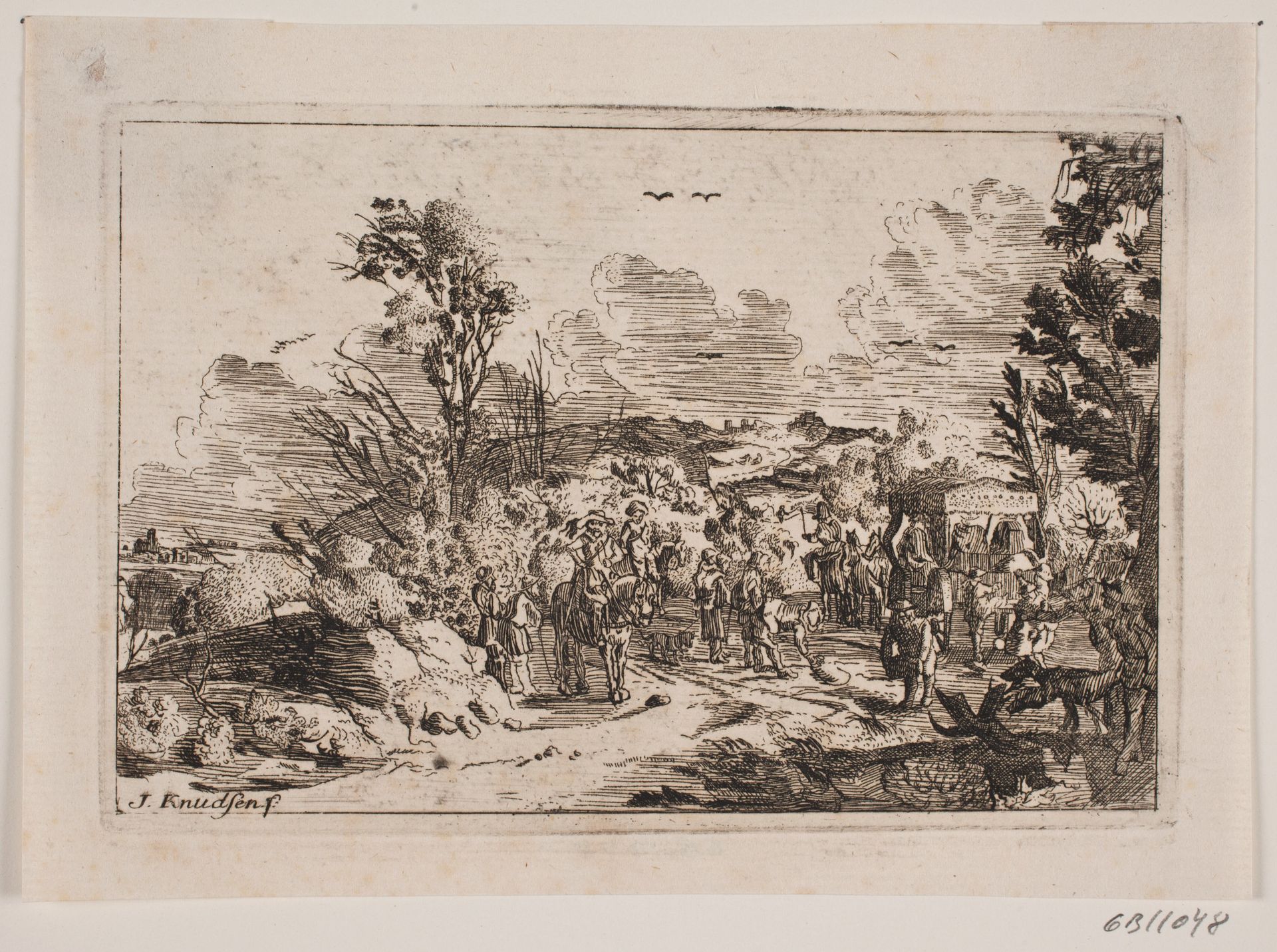 En landevej i en bjergegn by Jens Knudsen