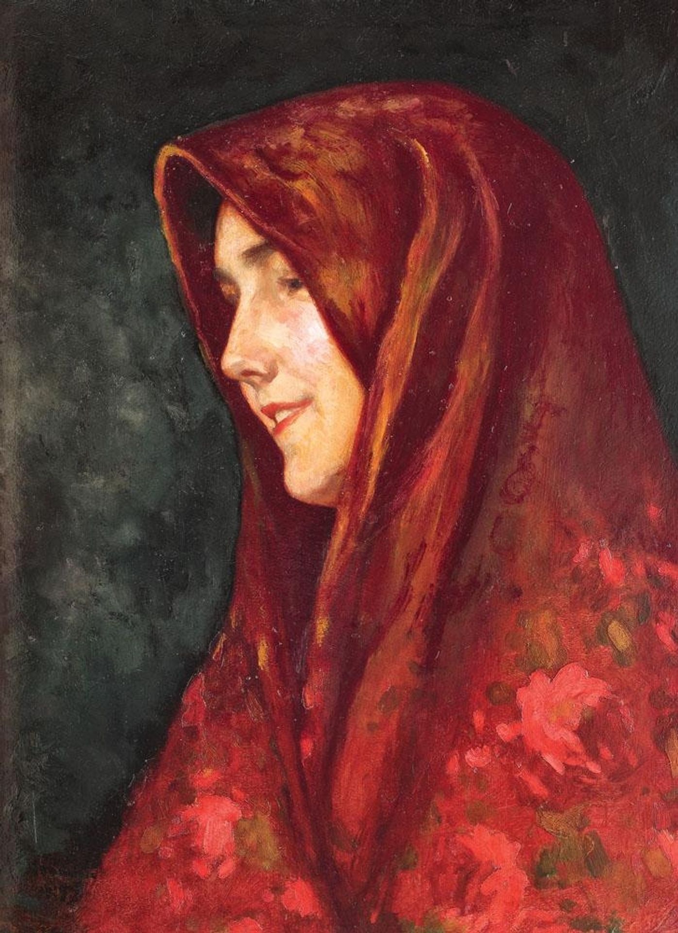 The Red Scarf by Ipolit Strambu